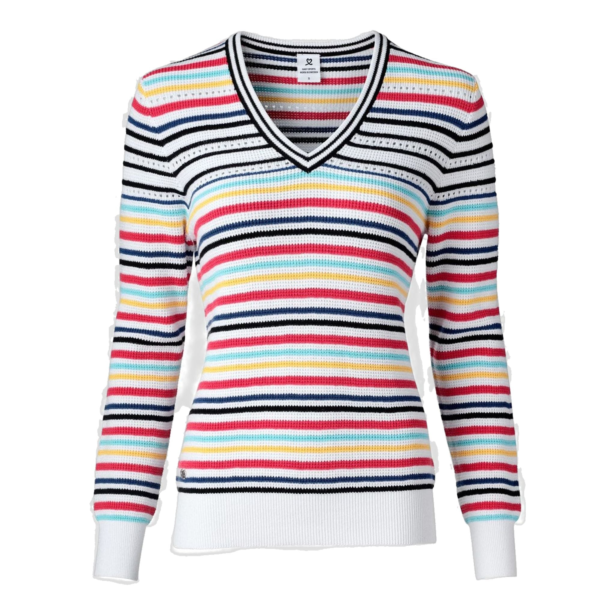Daily Sports W Mathilde Pullover Scollo a V Bianco Donna