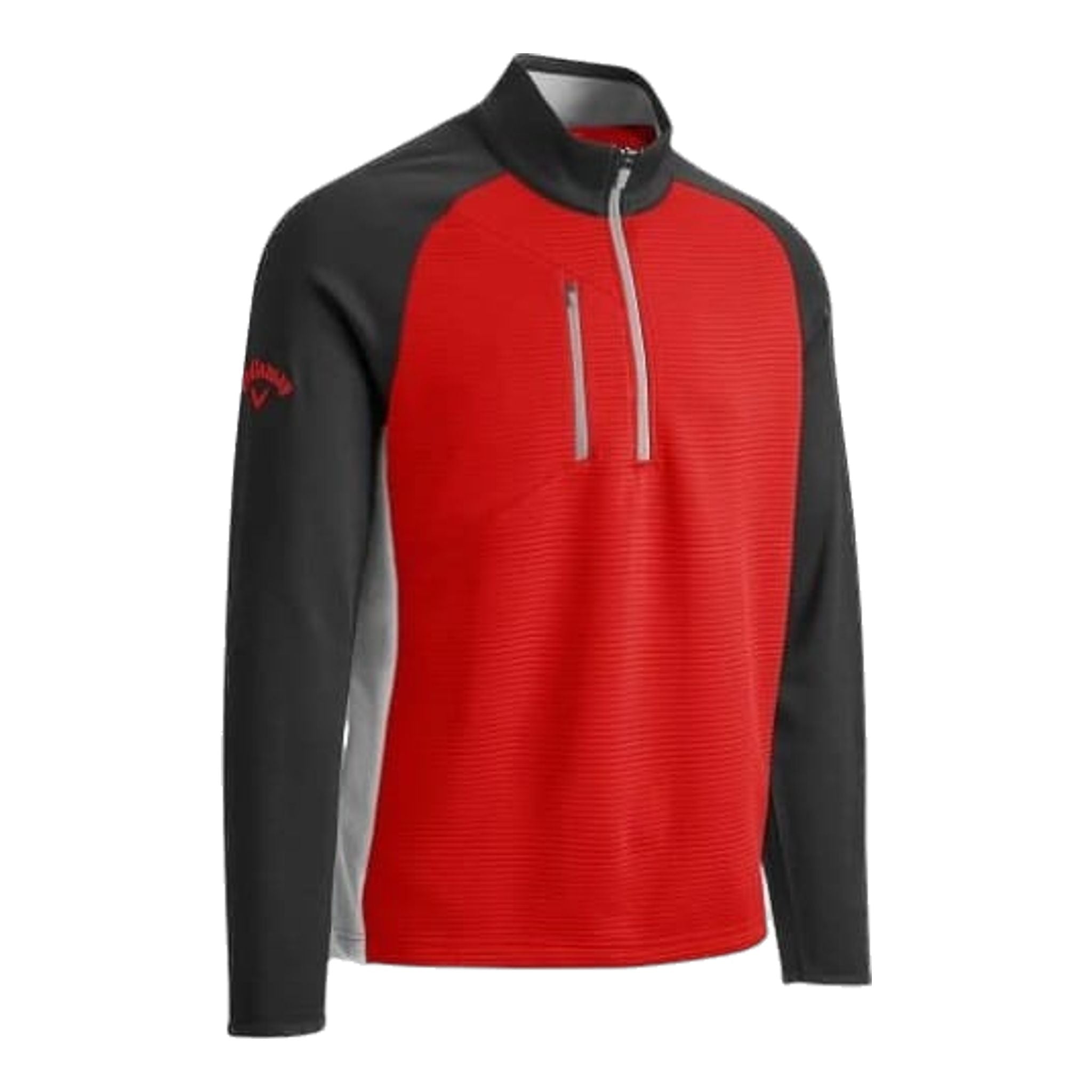 Pullover Callaway M 1/2 Zip Emea di peso medio rosso da uomo