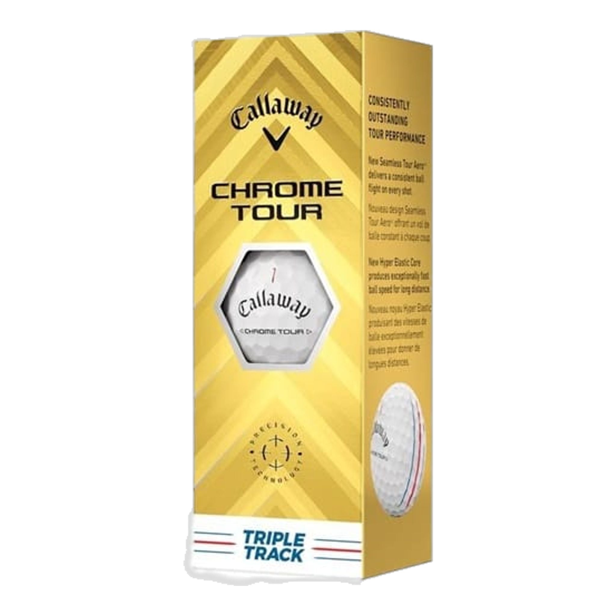 Palline da golf Callaway Chrome Soft Tour Triple Track (2024)