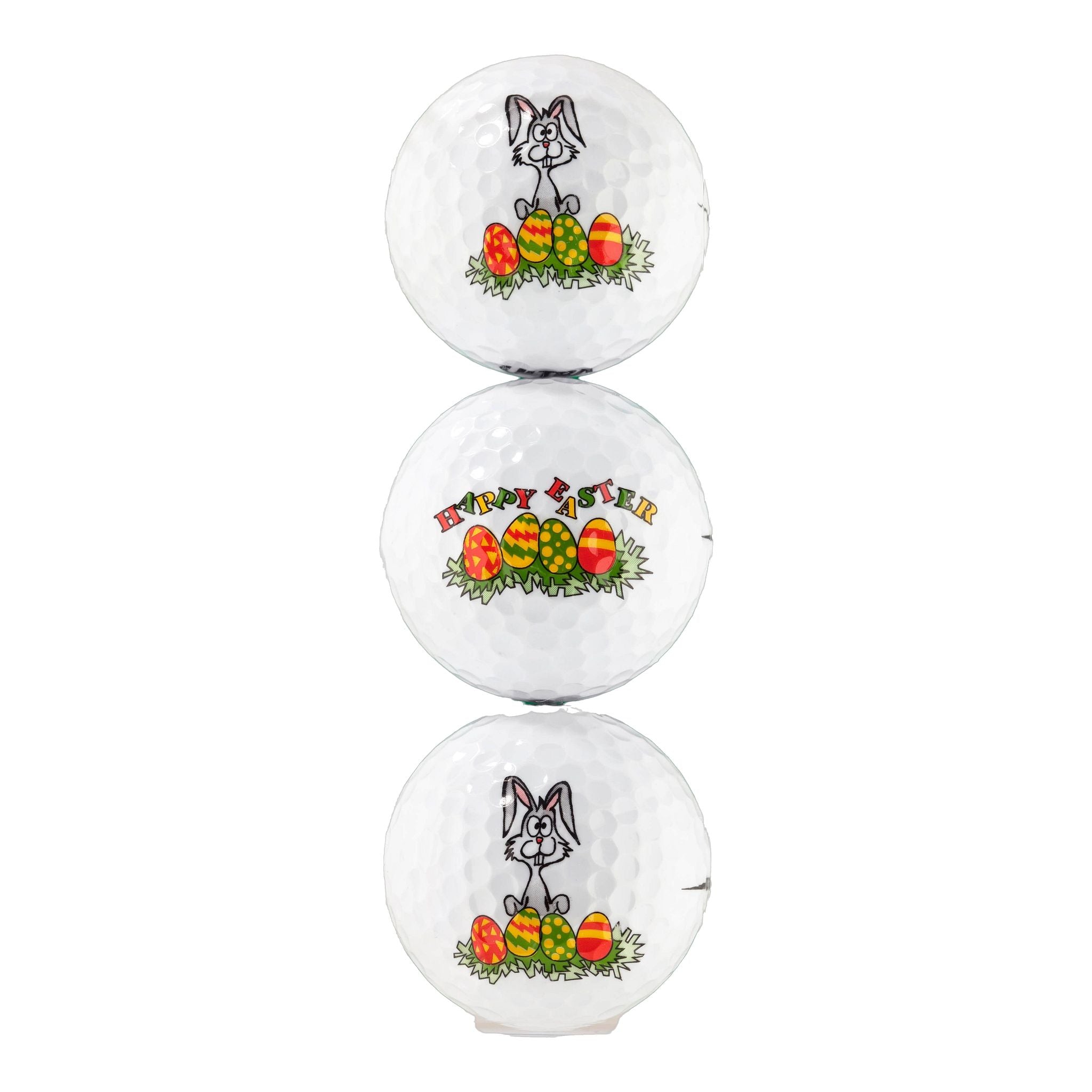 Sportiques Golf Gifts Easter Bunny-Happy Easter 3 palline