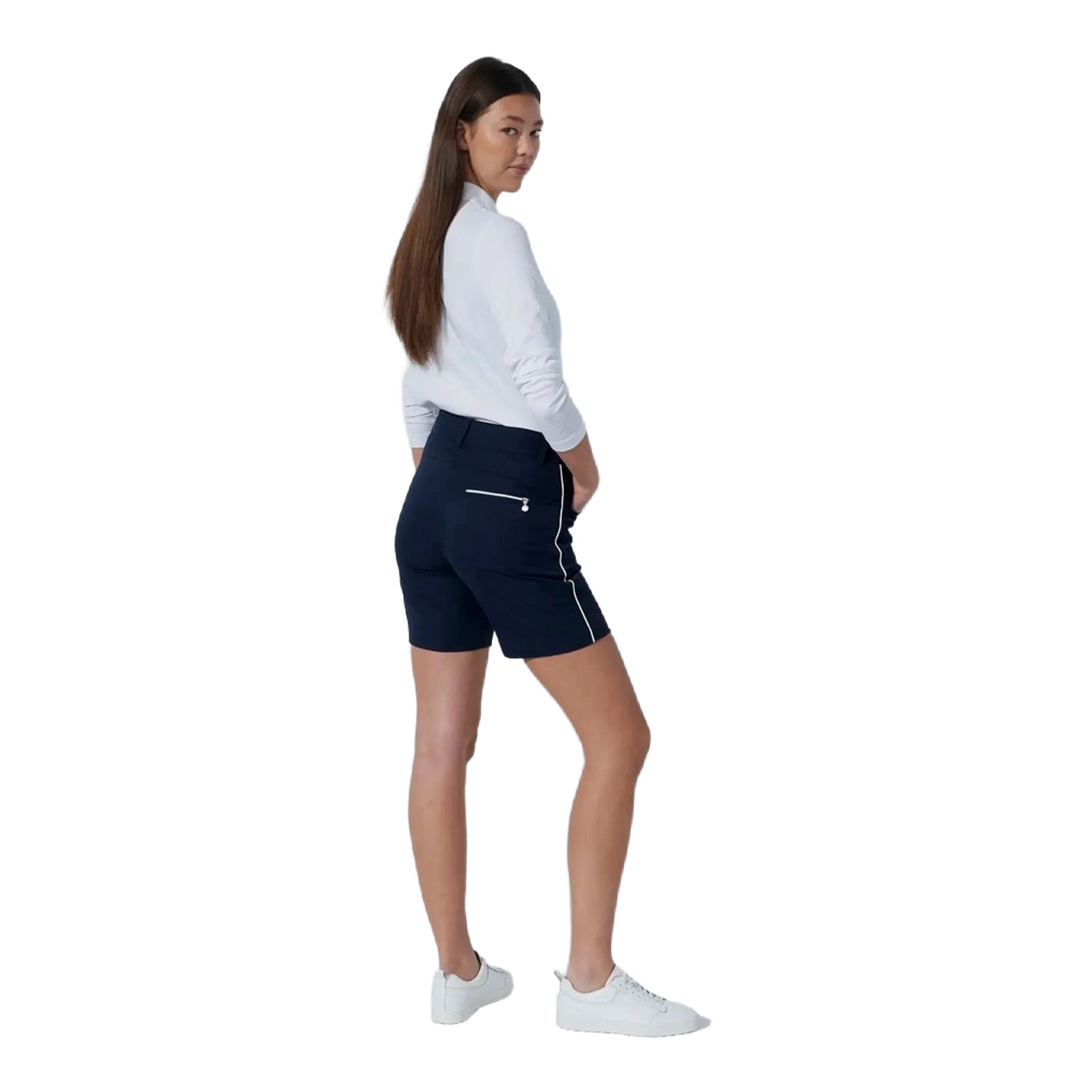 Pantaloncini sportivi glamour da giorno 45 cm da donna