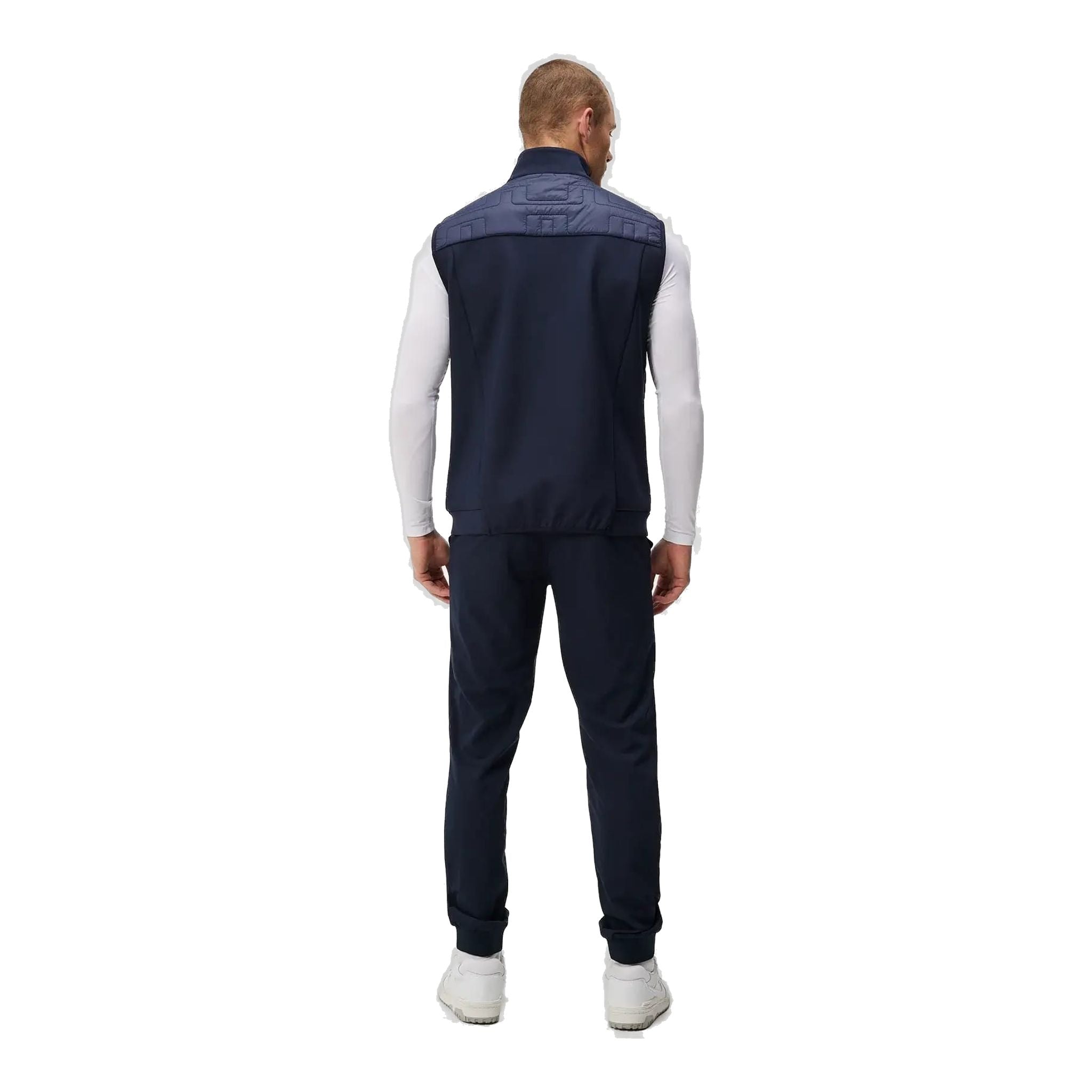 Gilet ibrido trapuntato J. Lindeberg da uomo