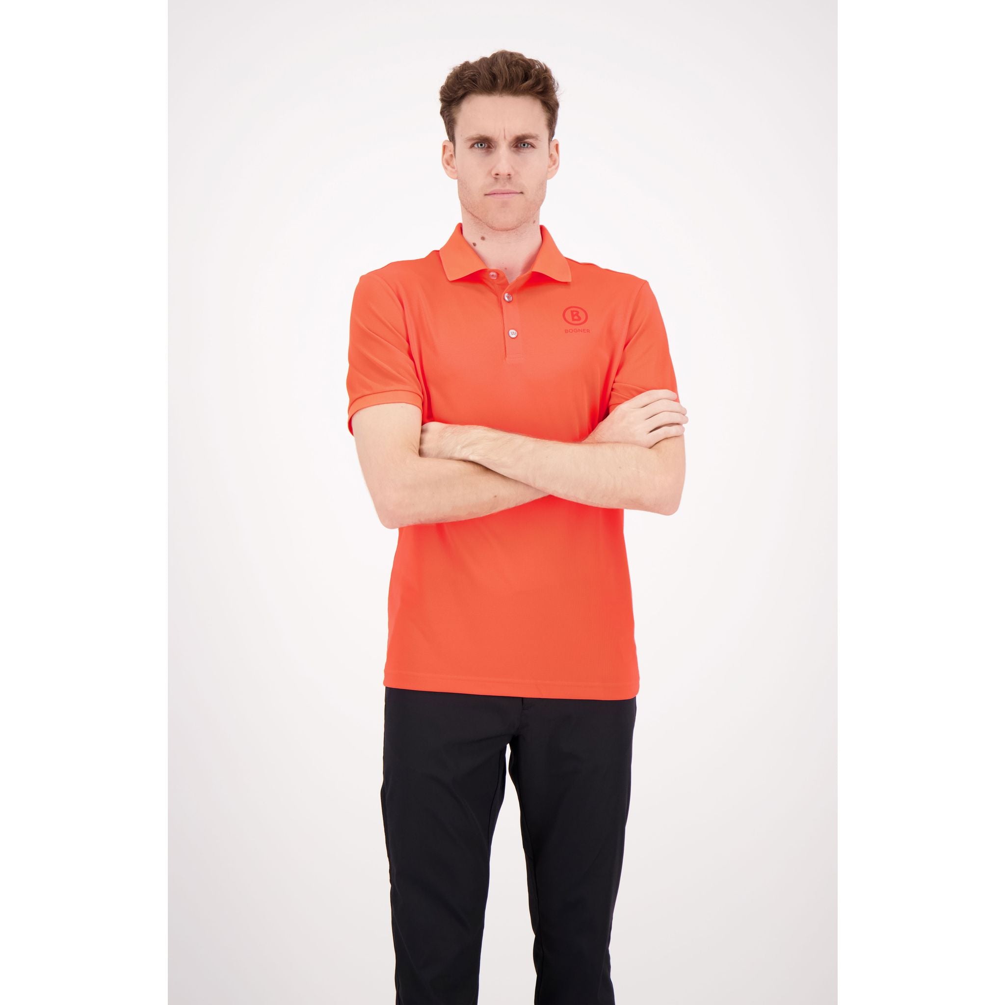 Bogner Polo Daniel Rosso Neon Uomo