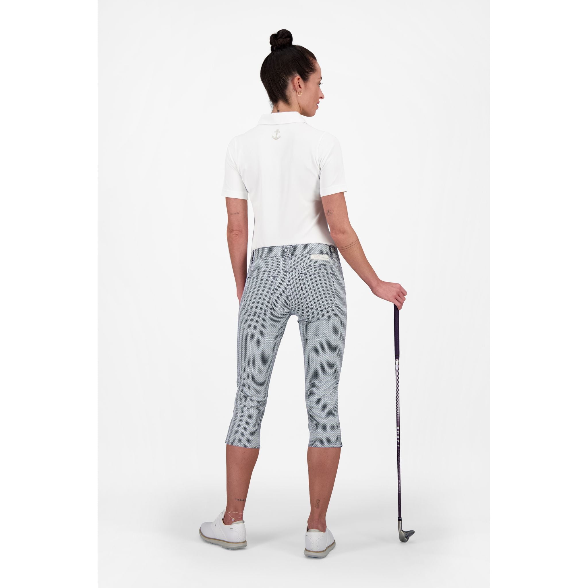 Alberto Monac WR Pantaloncini da golf con stampa da donna