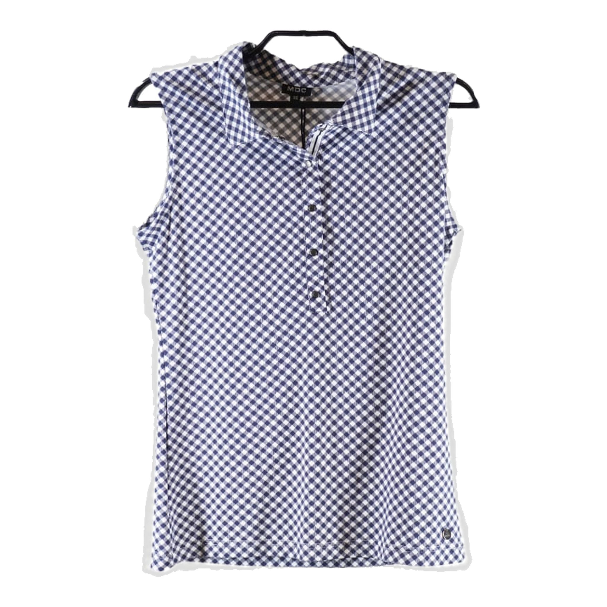 Polo da golf senza maniche MDC Sportswear da donna