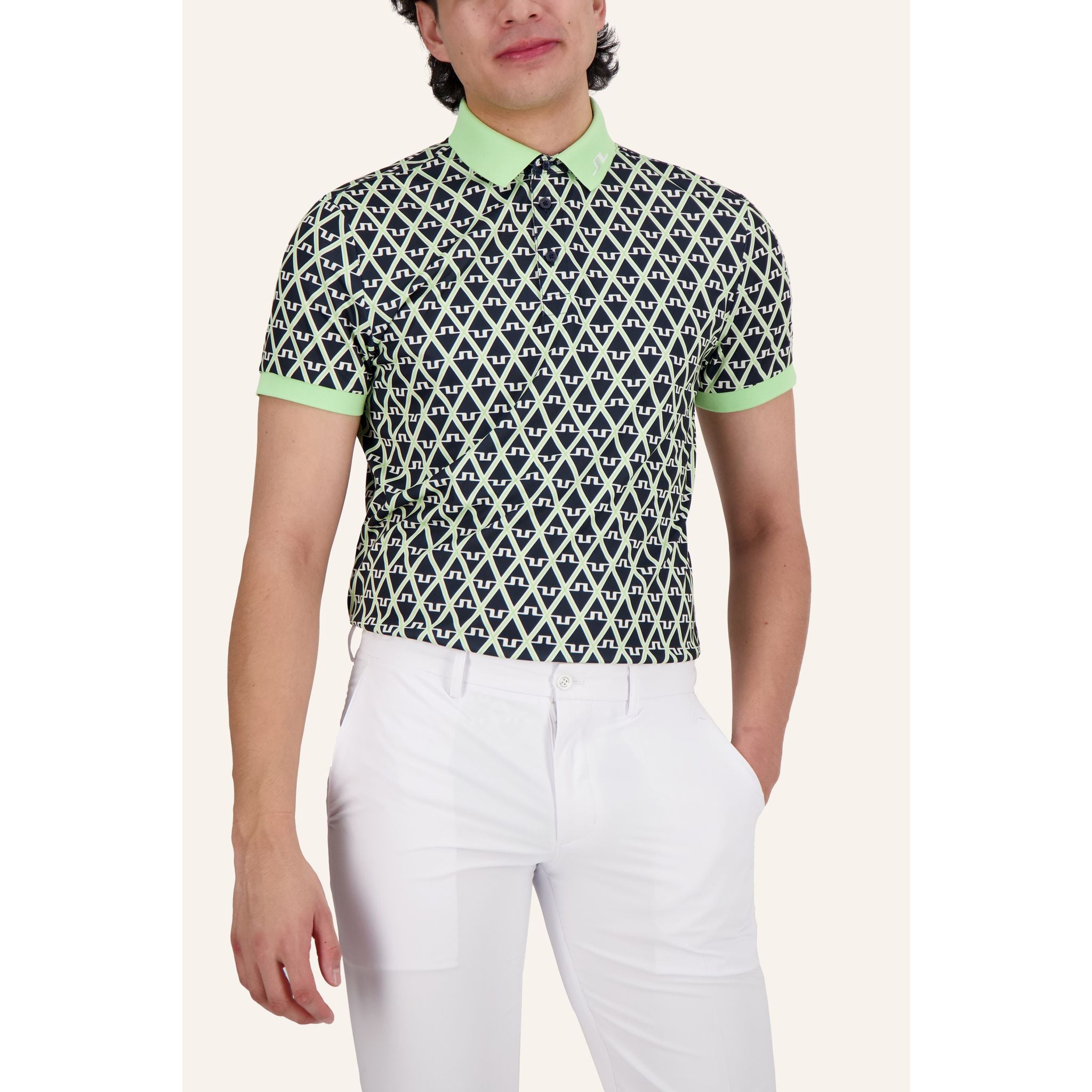 Polo da uomo con stampa J. Lindeberg Tour Tech Reg Fit