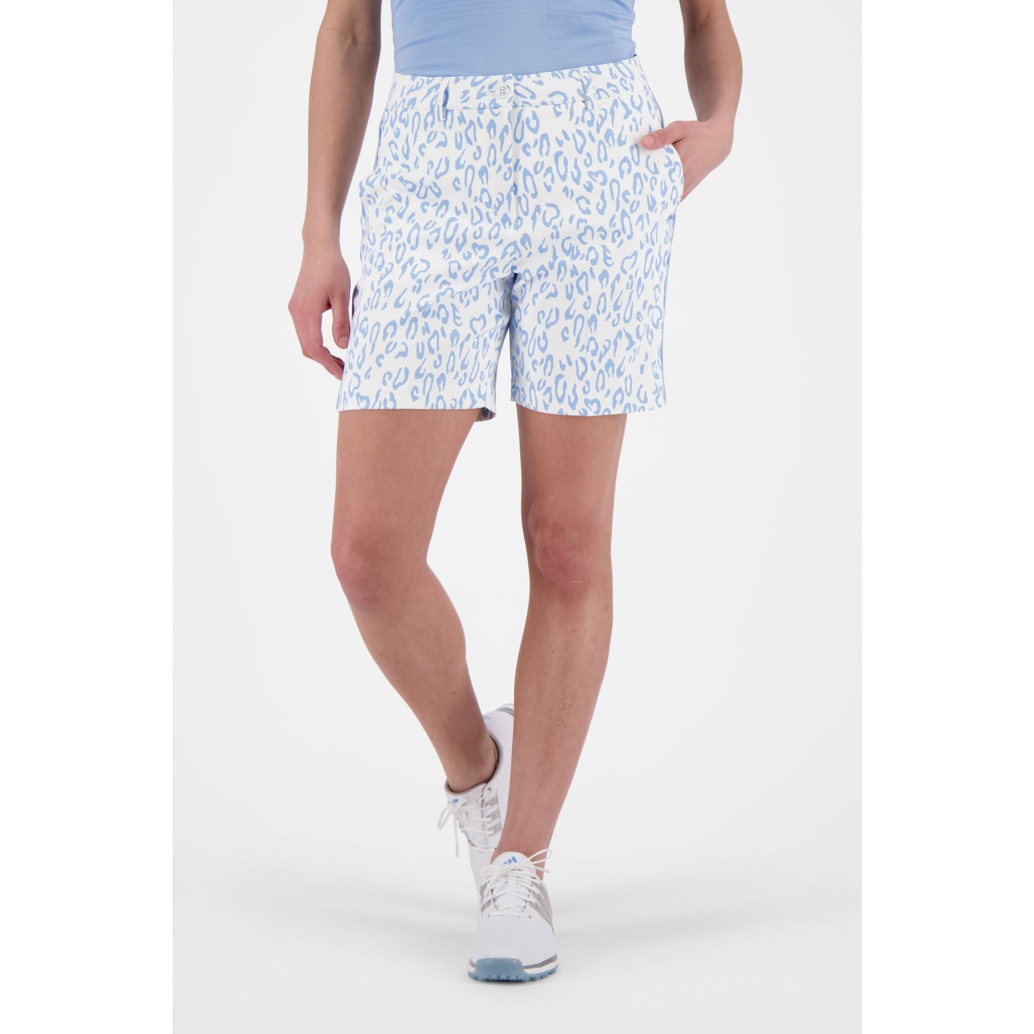 J. Lindeberg W Gwen Long Printed Short Animal Blu Bianco Donna