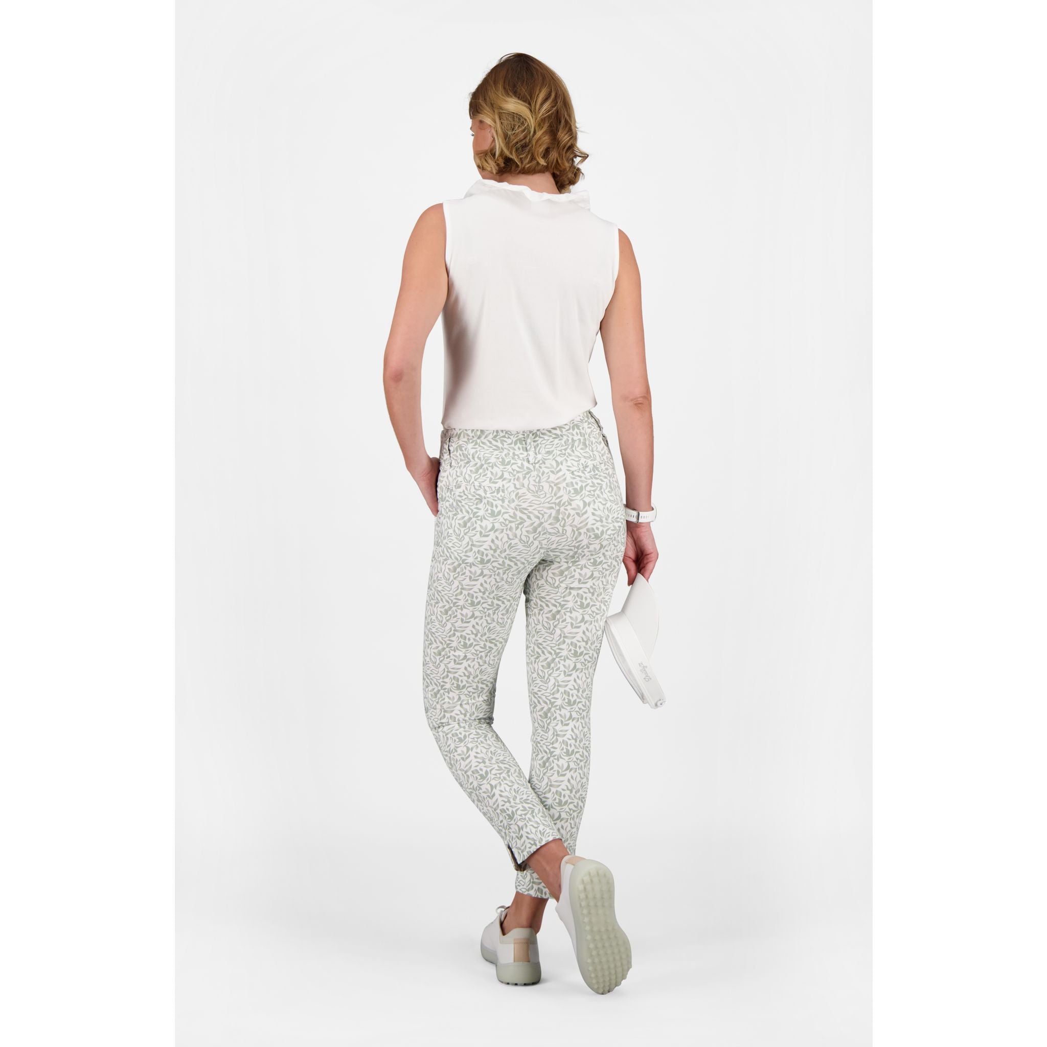 Pantaloni da golf da donna con stampa sportiva quotidiana Magic High Water