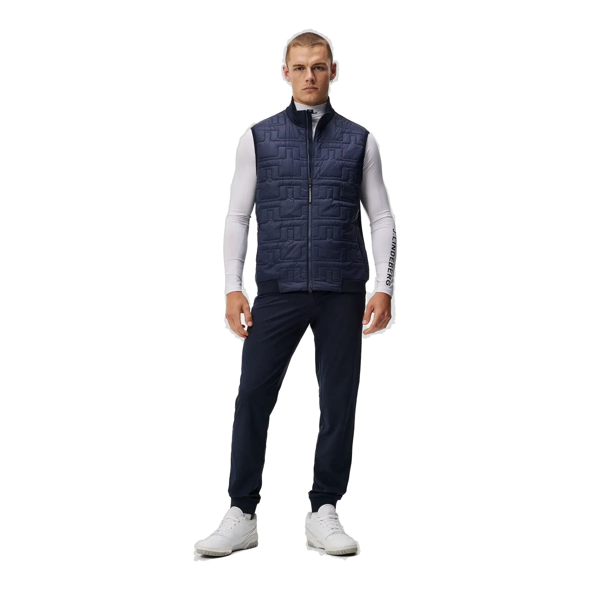 Gilet ibrido trapuntato J. Lindeberg da uomo