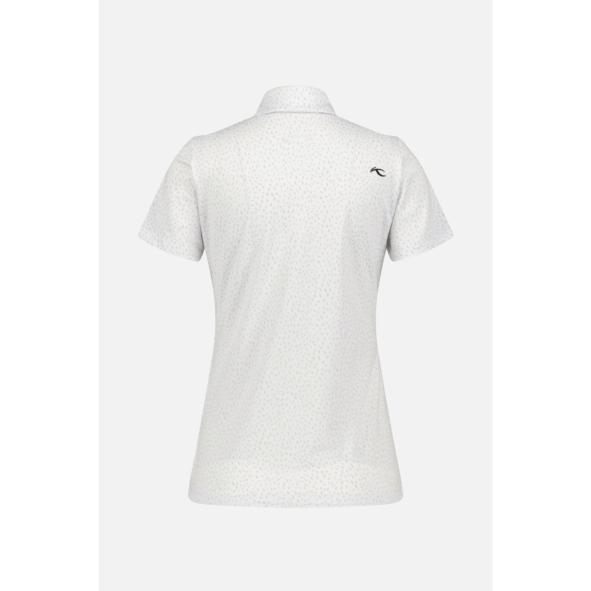 Kjus W Enya Polo stampata SS Bianco/Lega Donna