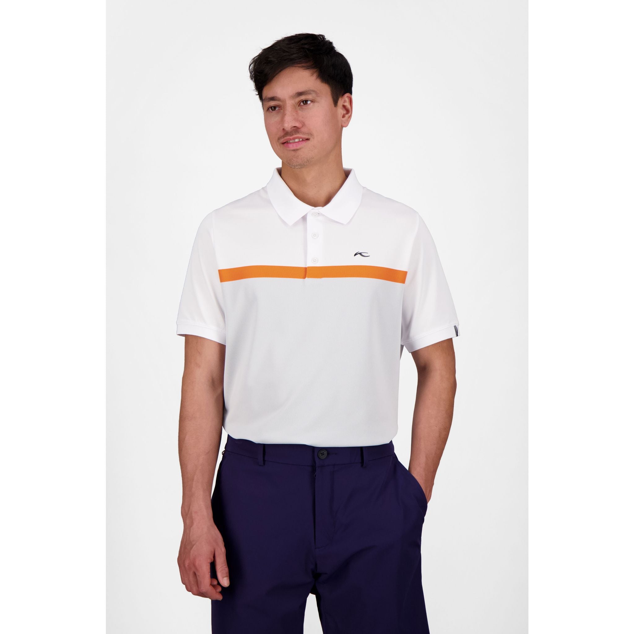 Polo Kjus M Luan CB SS Bianca/Alloy Uomo
