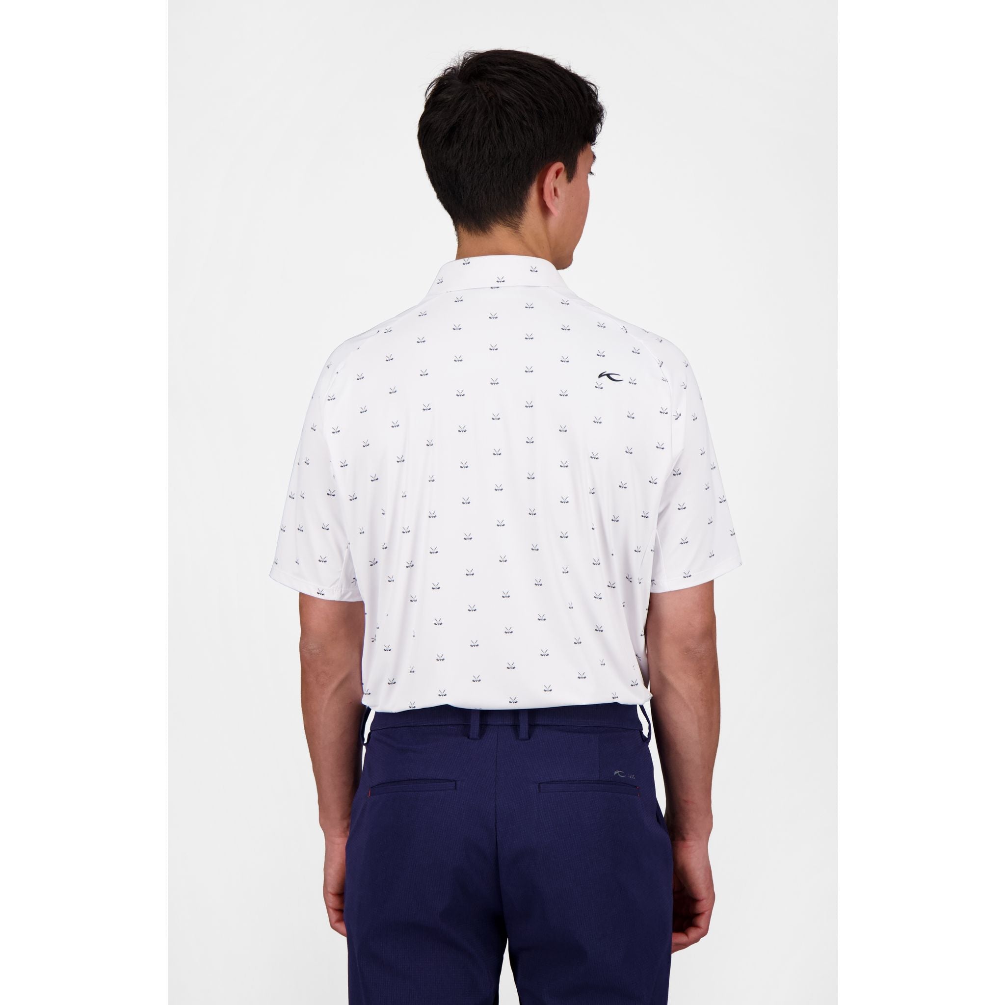 Polo Kjus M Golfer SS Bianco/Scuro/Crepuscolo da uomo