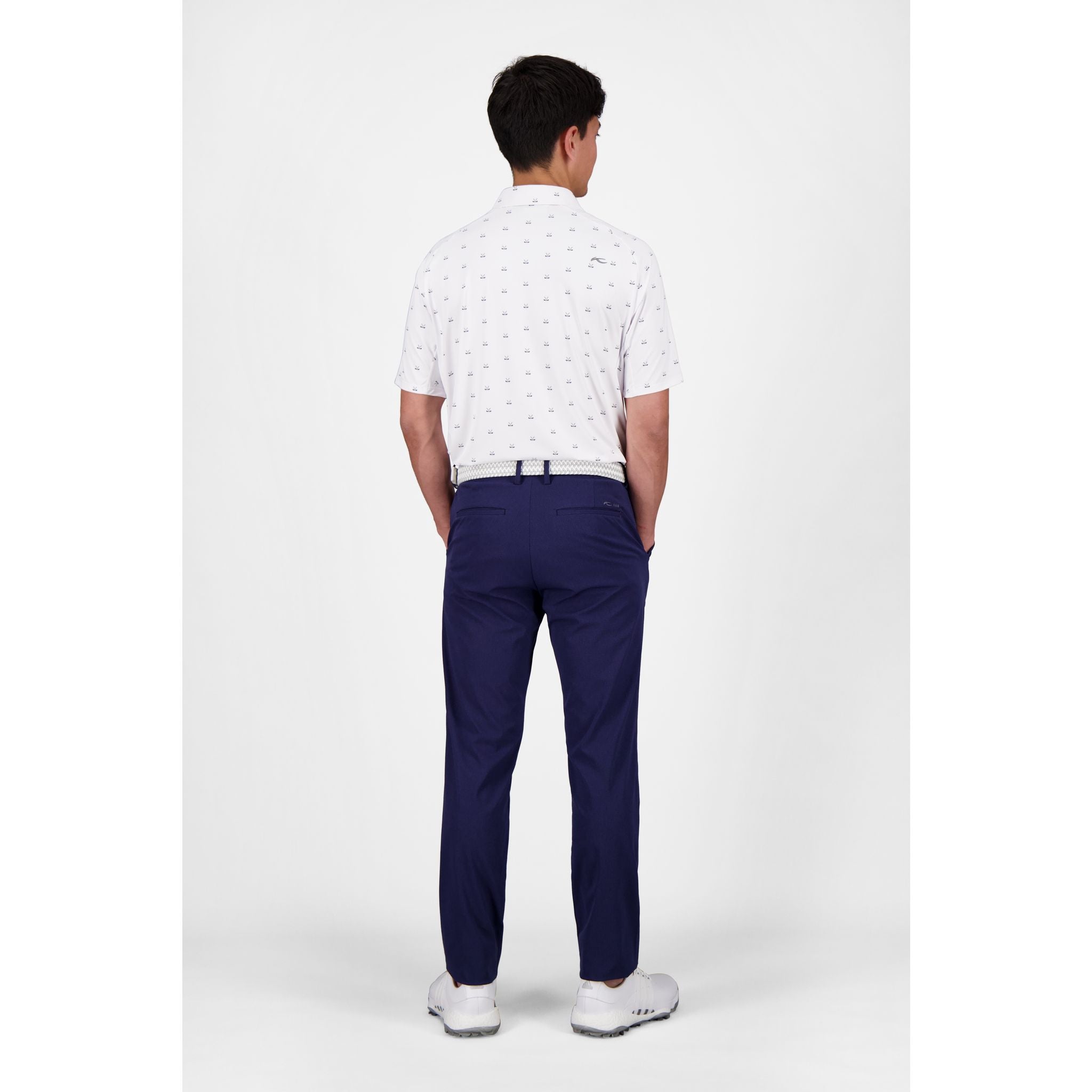 Polo Kjus M Golfer SS Bianco/Scuro/Crepuscolo da uomo