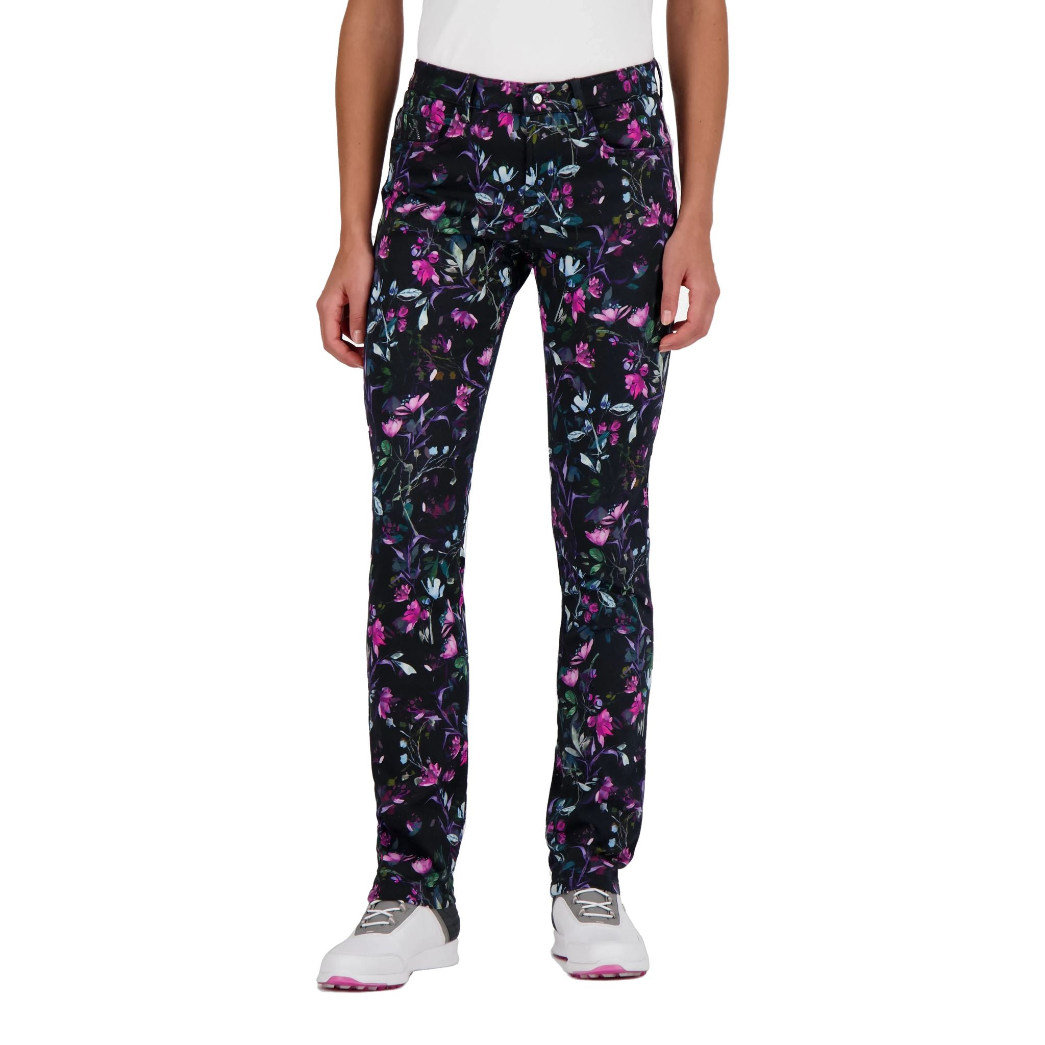 Pantaloni Alberto Julia WR stampa fiori donna
