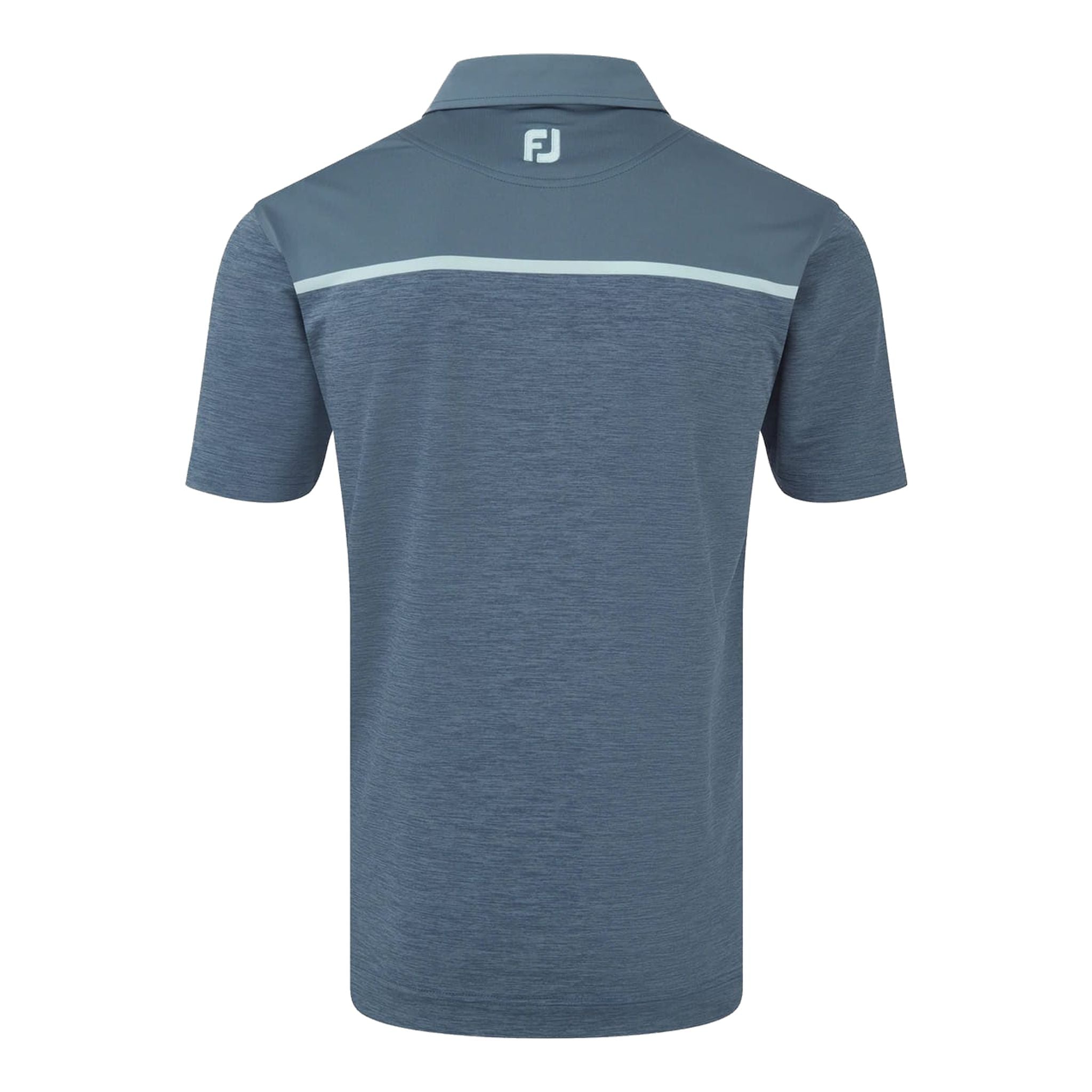 Polo da golf Footjoy Space Dye Block Lisle, Bluestone Uomo Uomo
