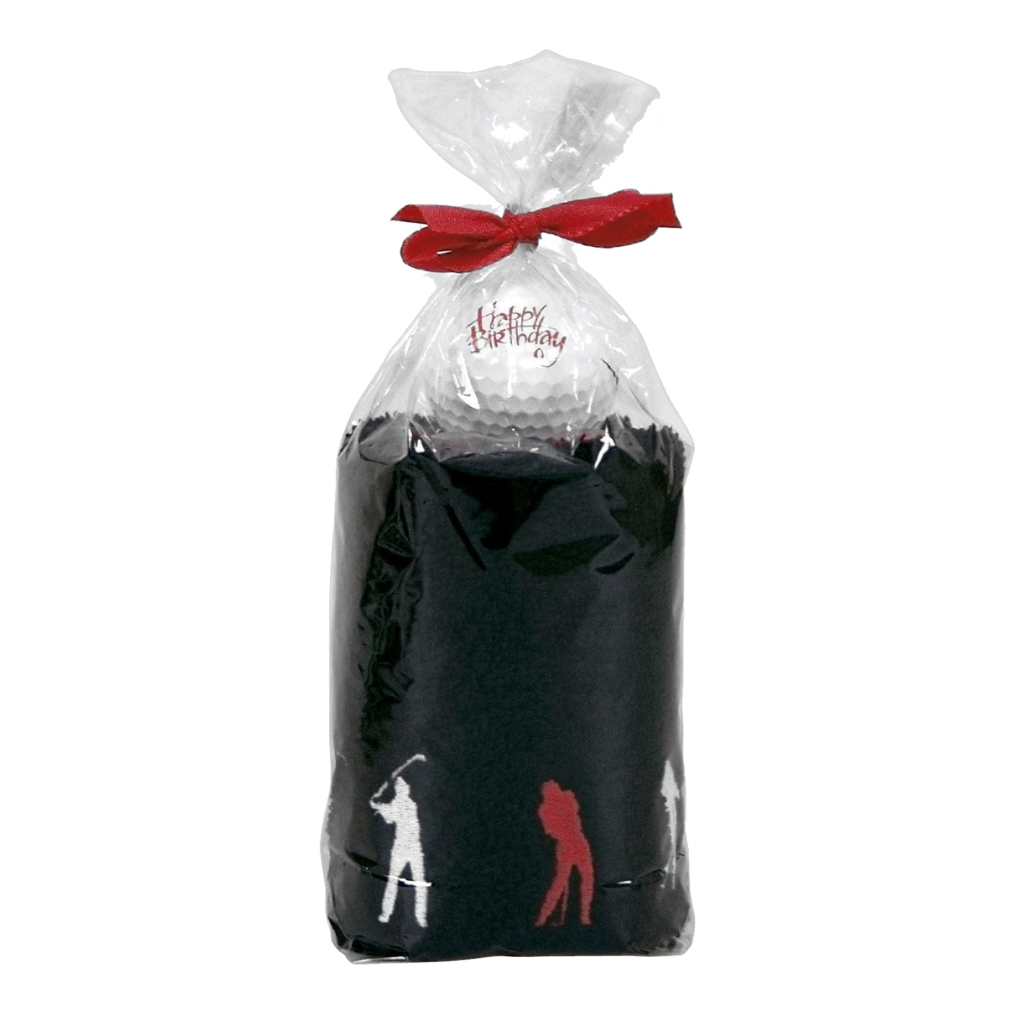 Sportiques Golf Gifts Caddy Asciugamano Rotolo Buon Compleanno Golfista (Palline e Forcone e Marcatore Palline)