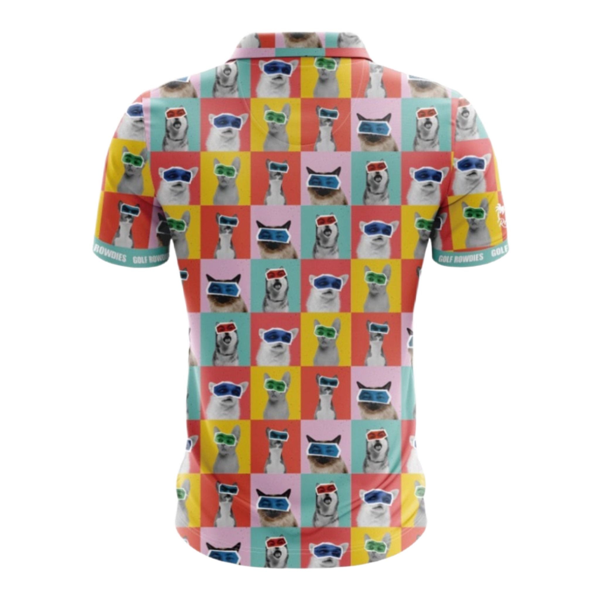 Polo da uomo Golf Rowdies Cats & Dogs