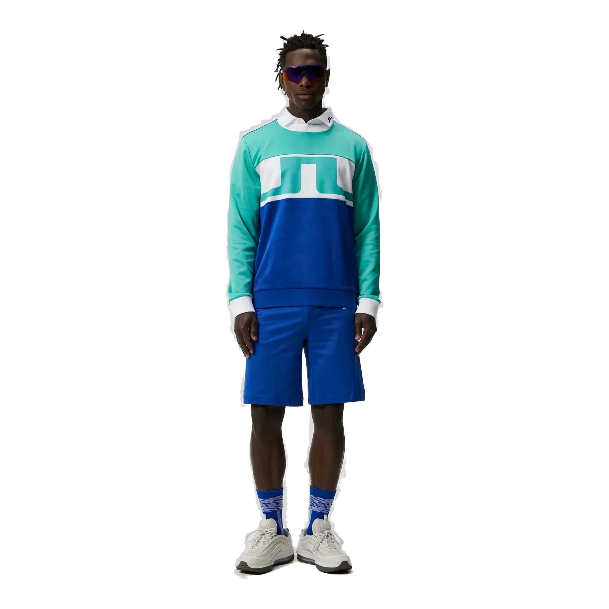 J. Lindeberg Jones Maglione Uomo Bright Aqua Uomo