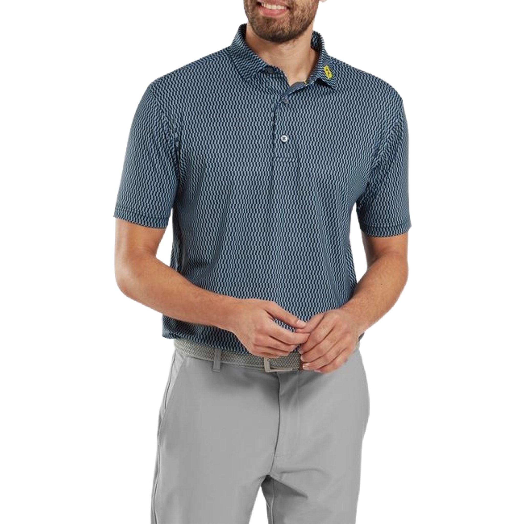 Polo da uomo Footjoy Wiggle Print Lisle