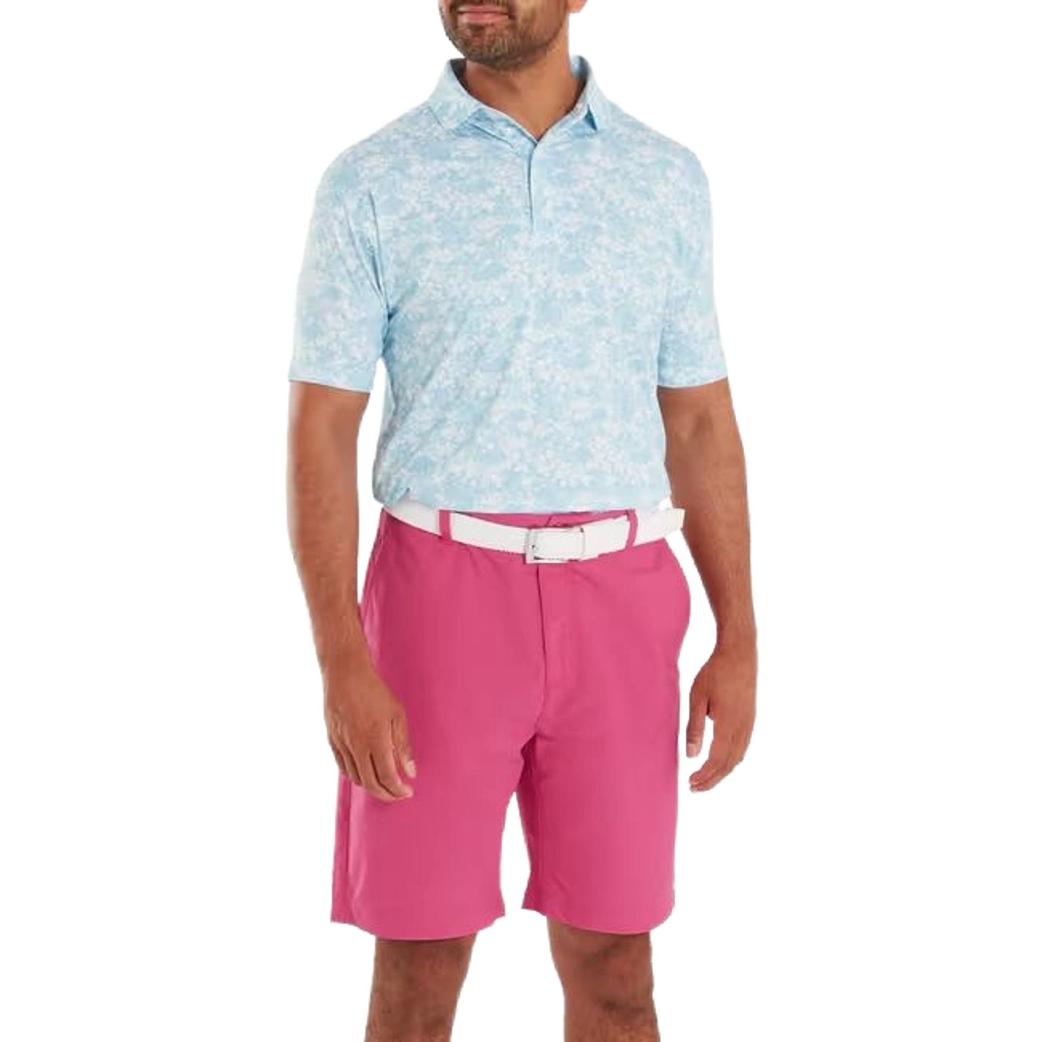 Polo da uomo Footjoy Garden Print Lisle