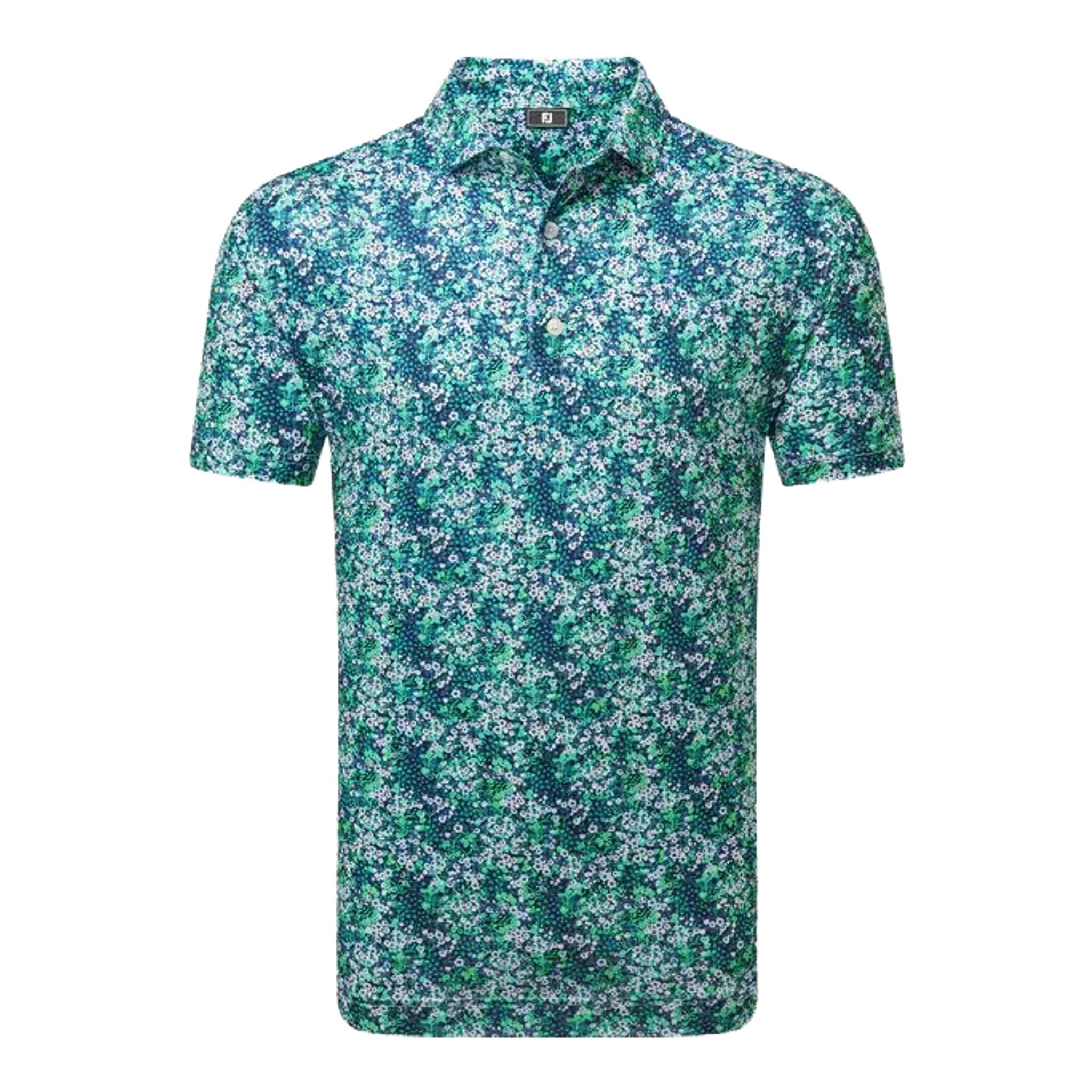Polo da uomo Footjoy Garden Print Lisle