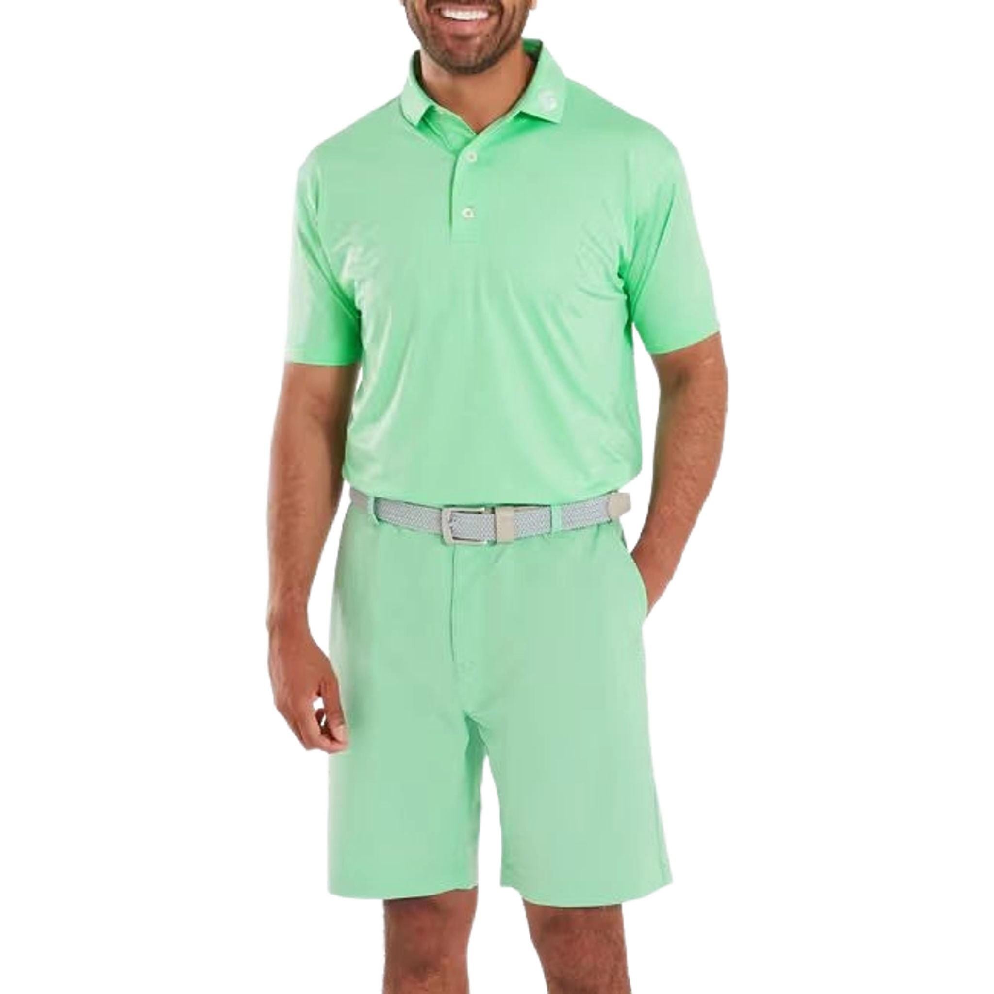 Polo da uomo Footjoy Abax Print Lisle
