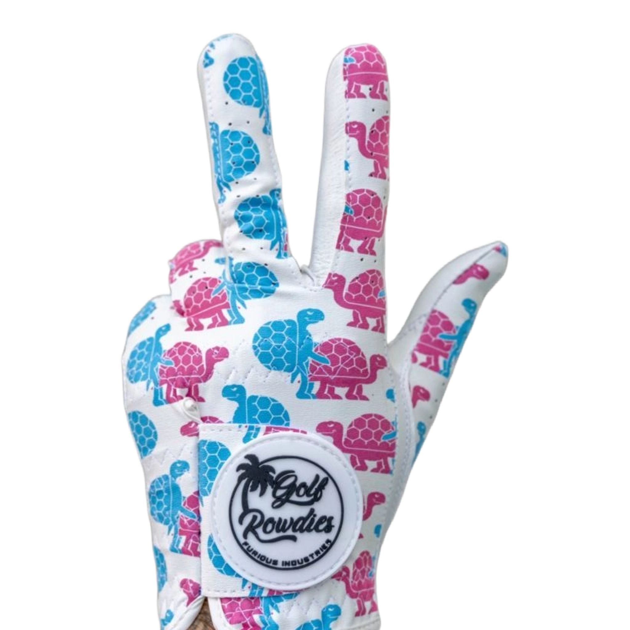 Guanti da uomo Golf Rowdies Love Turtles