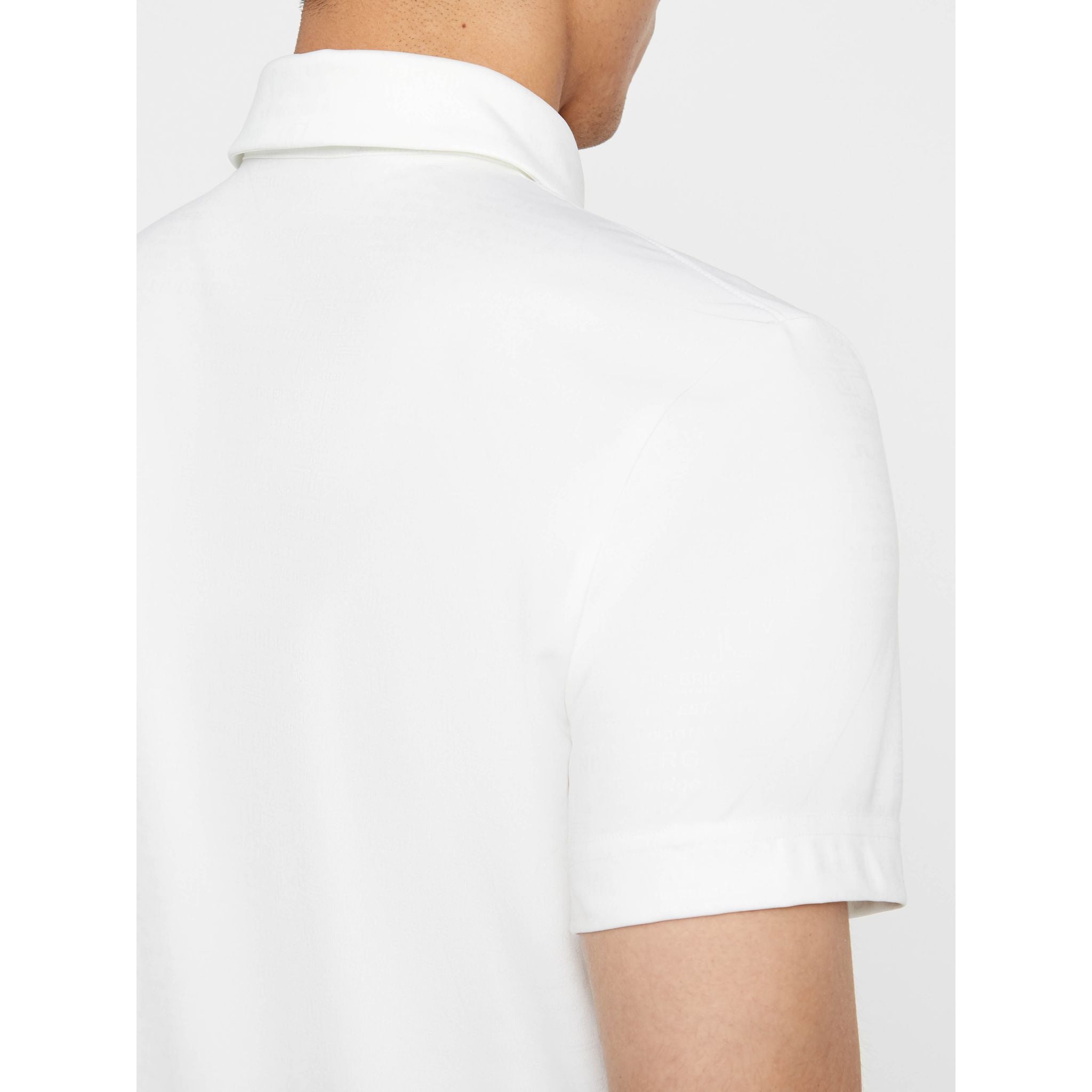 J. Lindeberg M Pine Slim Fit-TX Jersey Polo Bianco Uomo