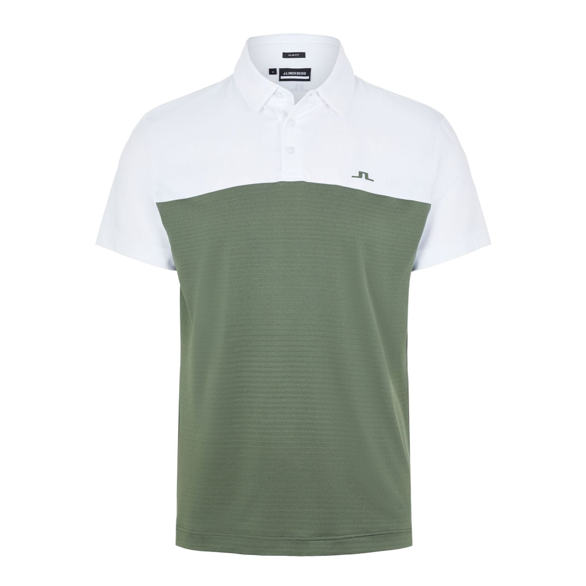 J. Lindeberg M Owen Slim Fit SS Polo Thyme Green Uomo