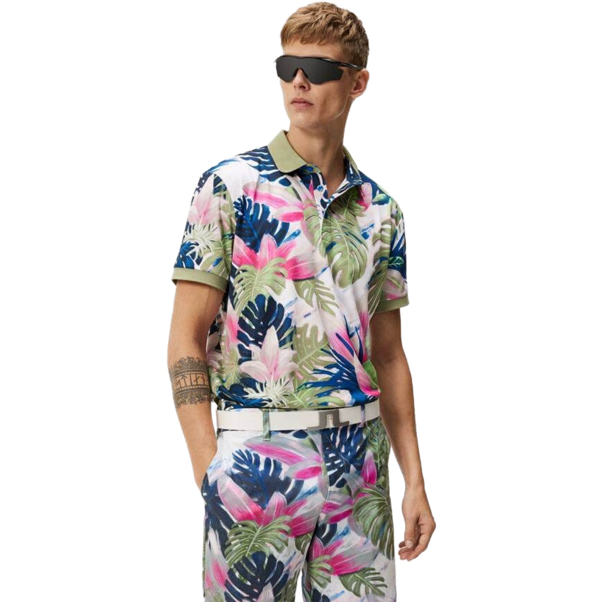 Polo da uomo con stampa J. Lindeberg Tour Tech Reg Fit