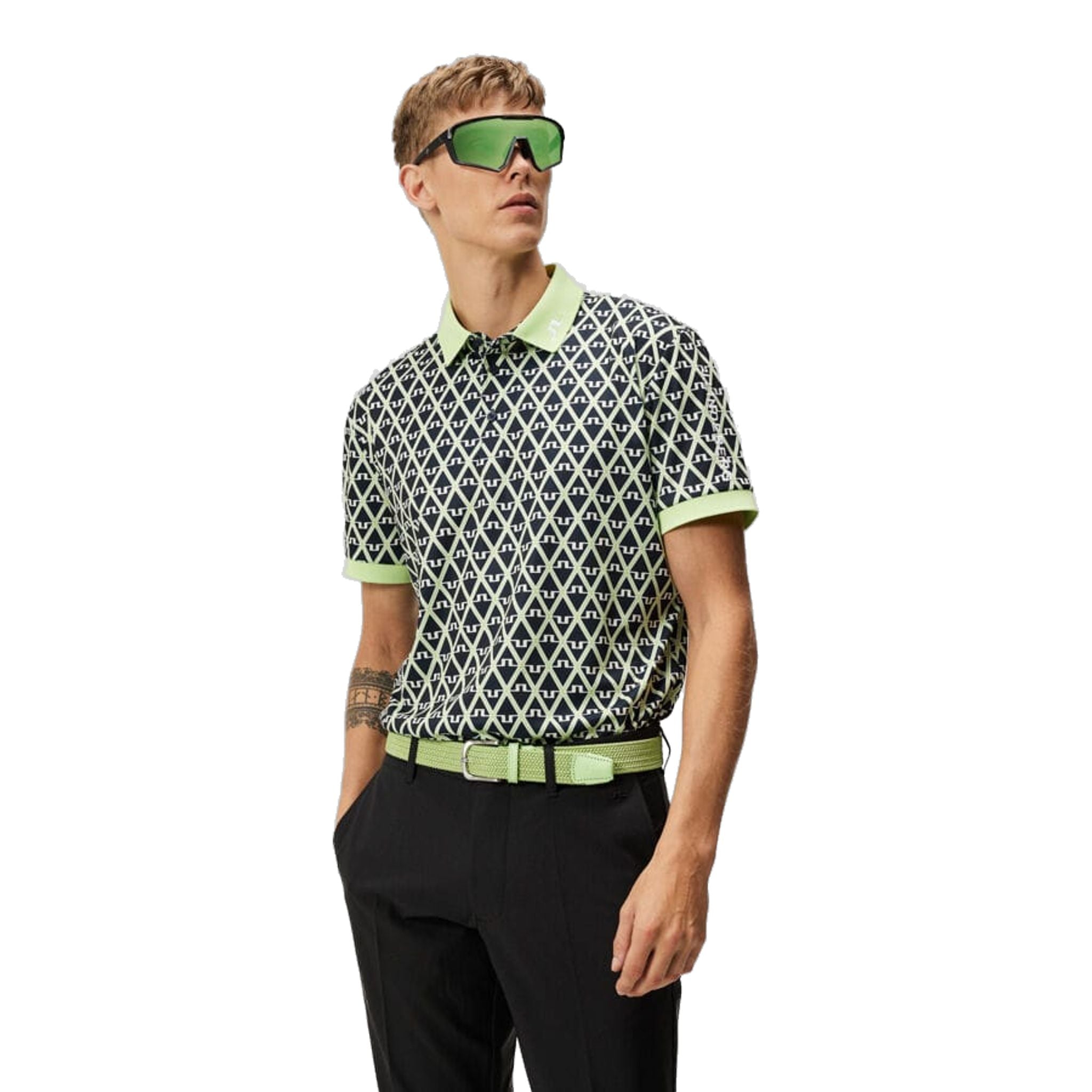 Polo da uomo con stampa J. Lindeberg Tour Tech Reg Fit