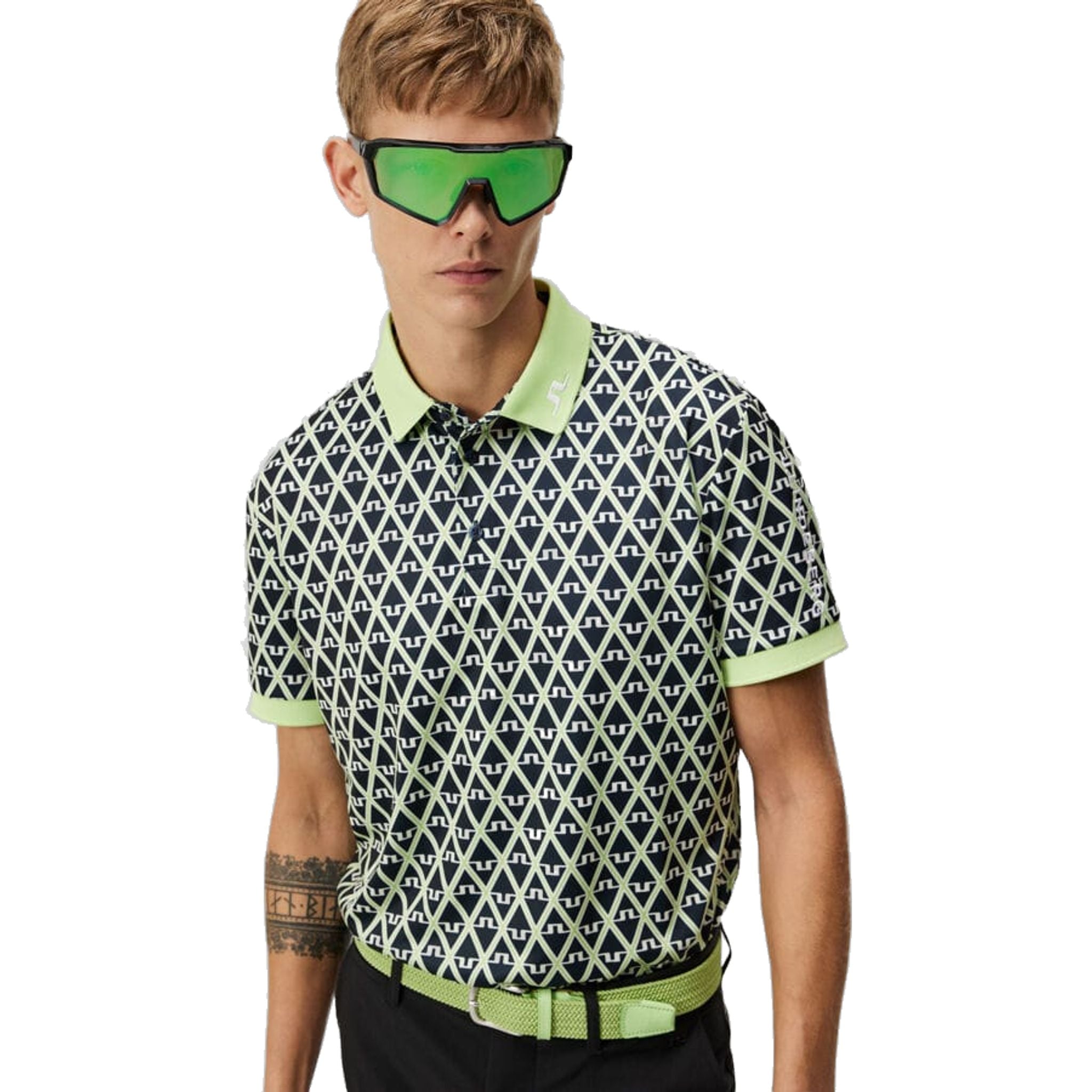 Polo da uomo con stampa J. Lindeberg Tour Tech Reg Fit