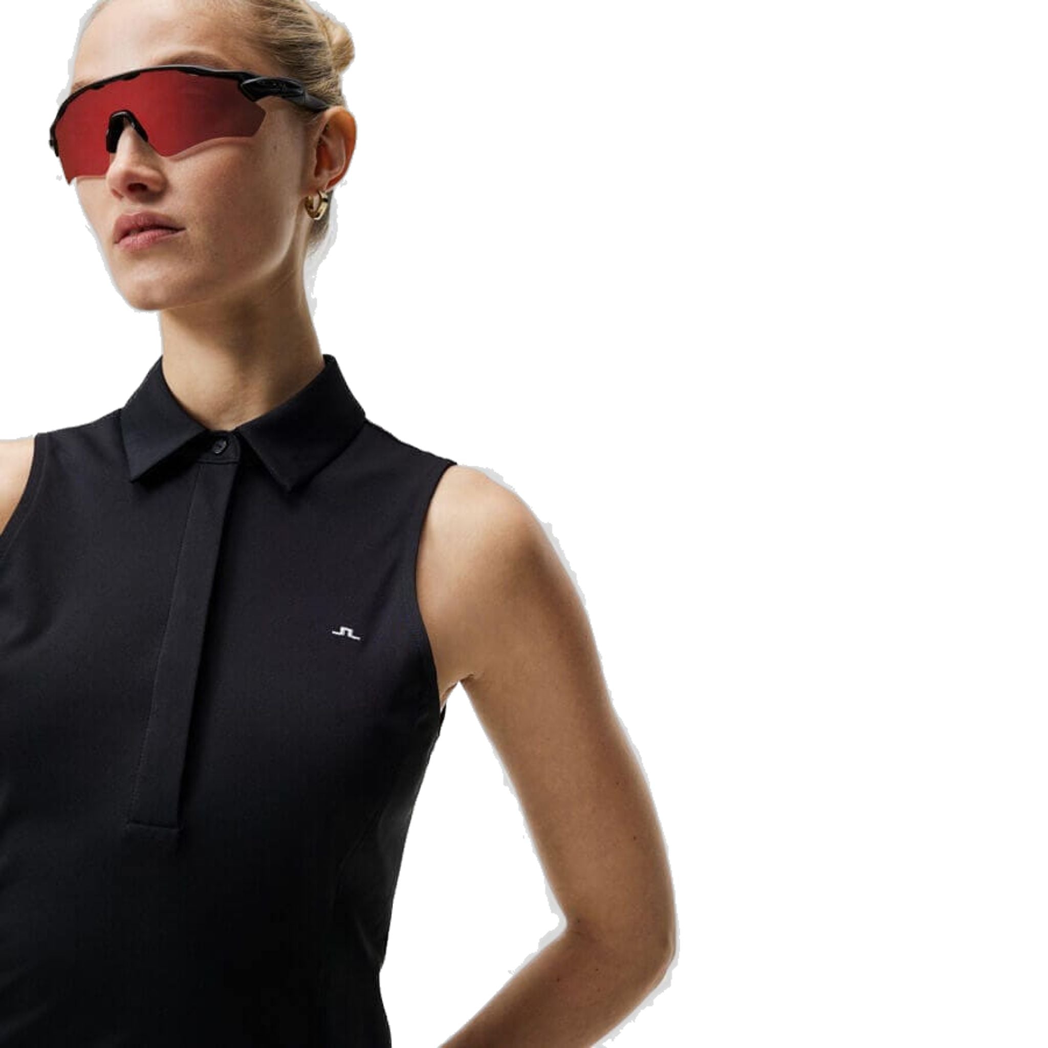 J. Lindeberg Dena Top senza maniche da donna Nero Donna