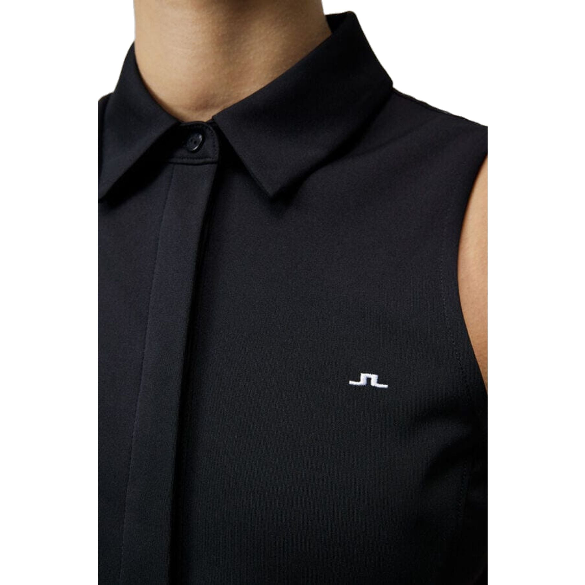 J. Lindeberg Dena Top senza maniche da donna Nero Donna