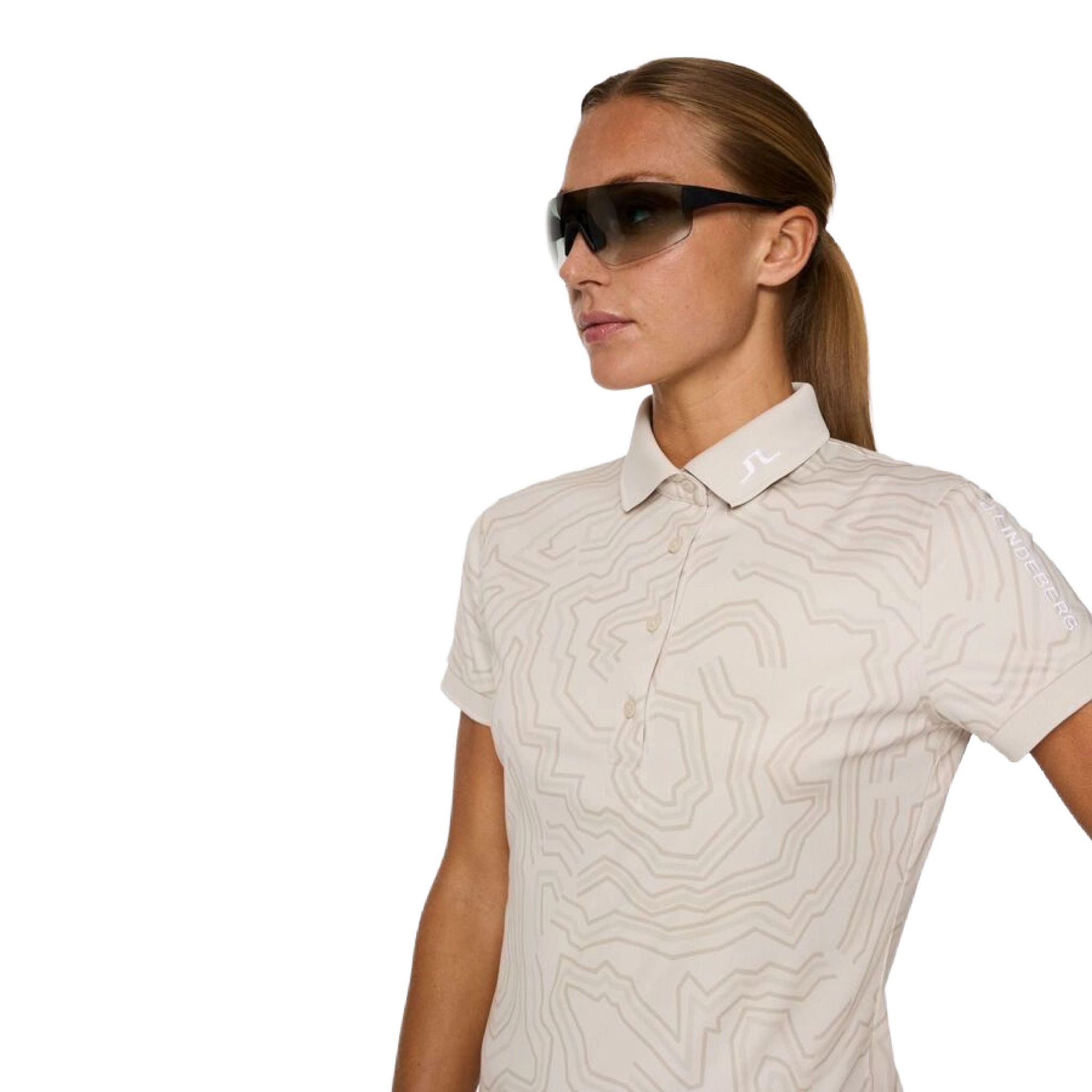 Polo da donna con stampa tecnica Tour J. Lindeberg