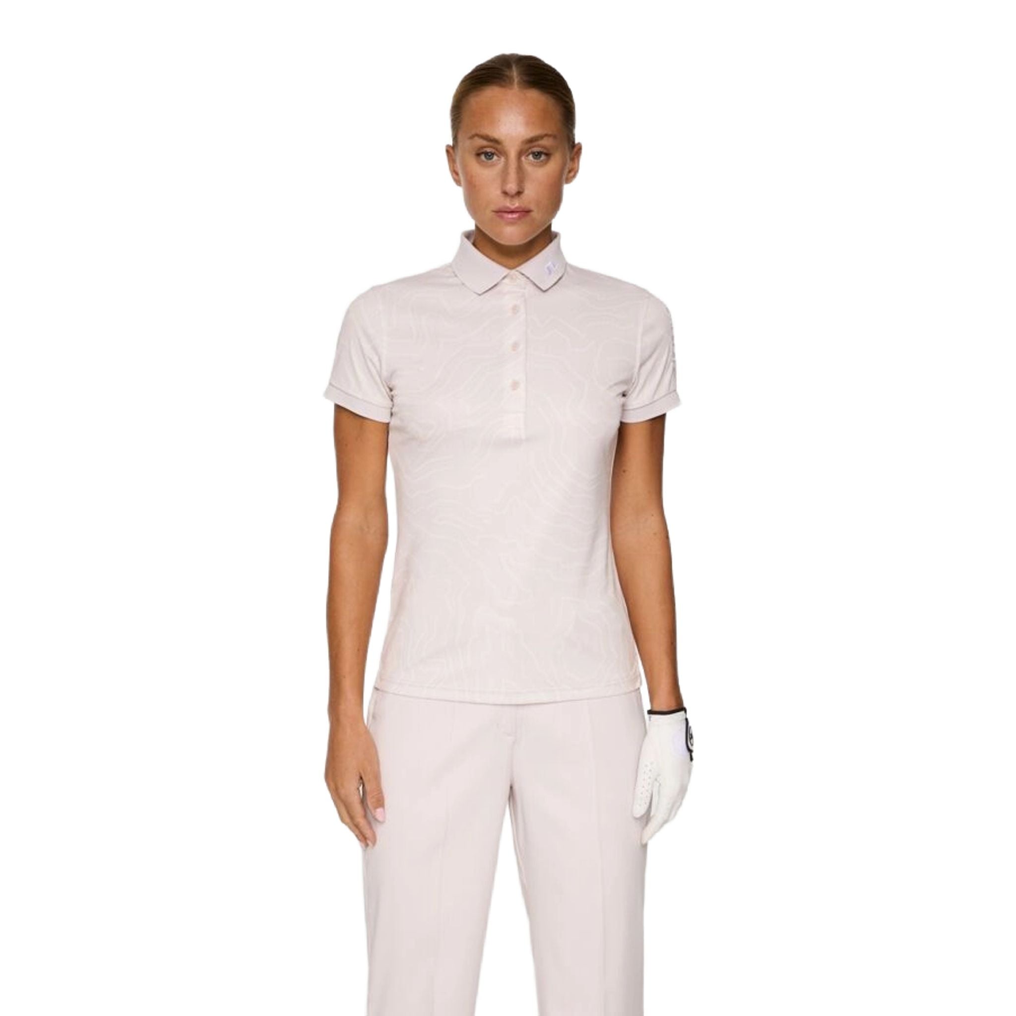 Polo da donna con stampa tecnica Tour J. Lindeberg