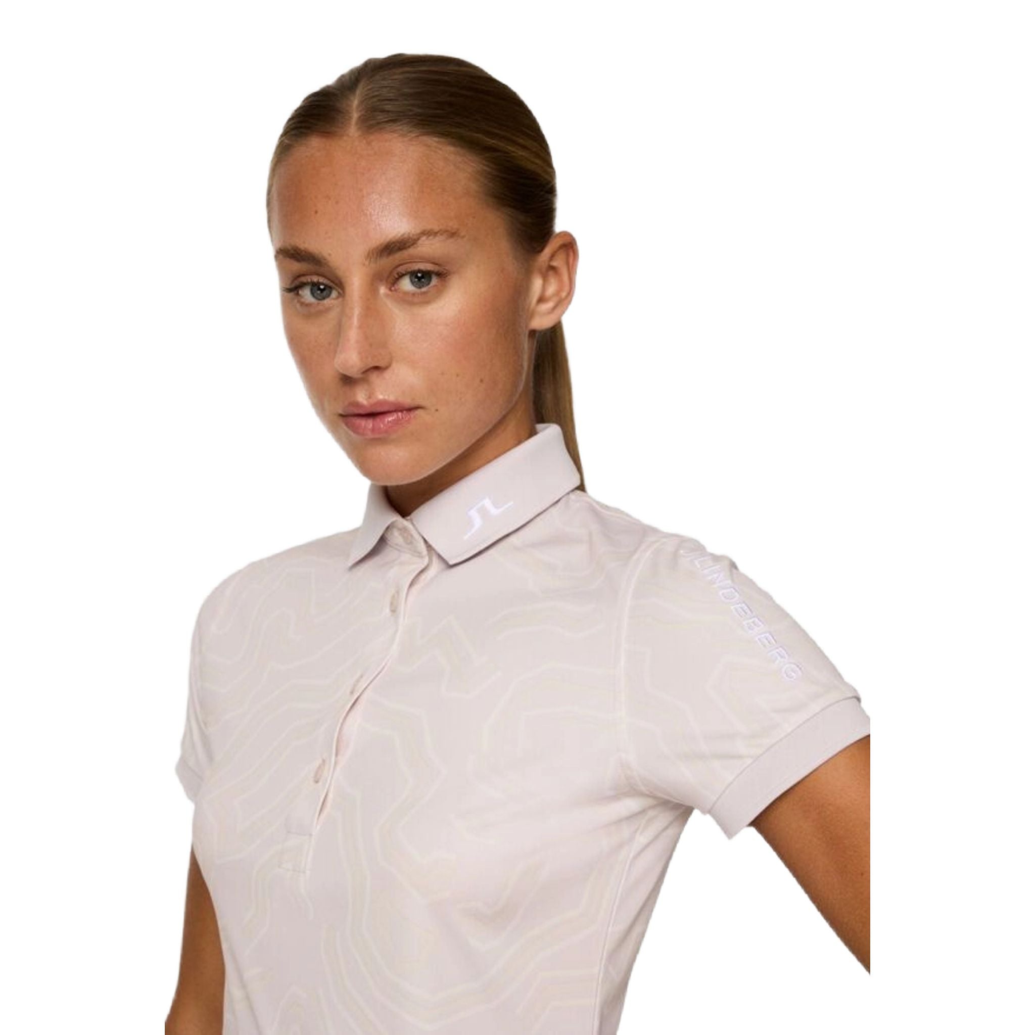 Polo da donna con stampa tecnica Tour J. Lindeberg