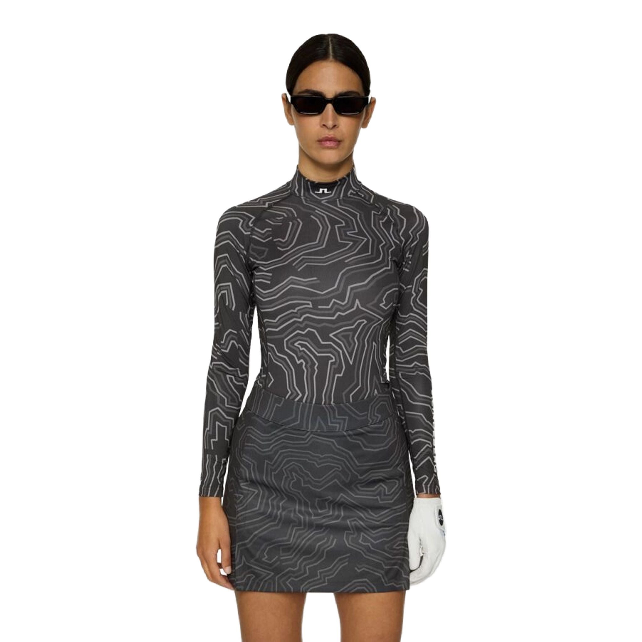 Top a compressione con stampa J. Lindeberg Ella da donna