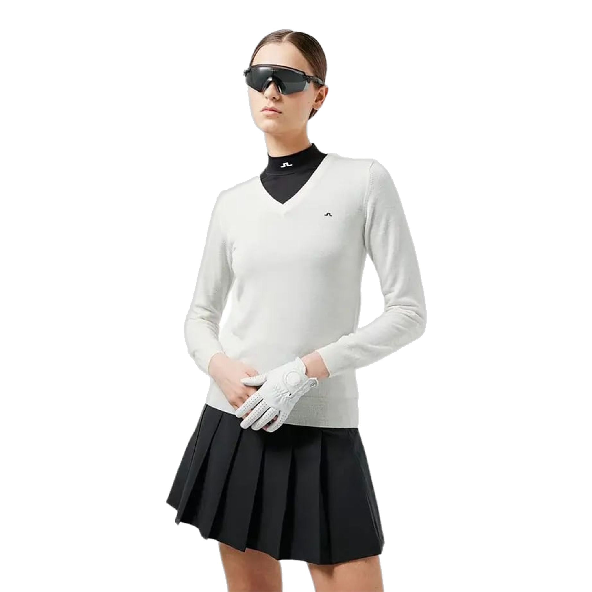 J. Lindeberg Amaya Maglione con scollo a V da donna