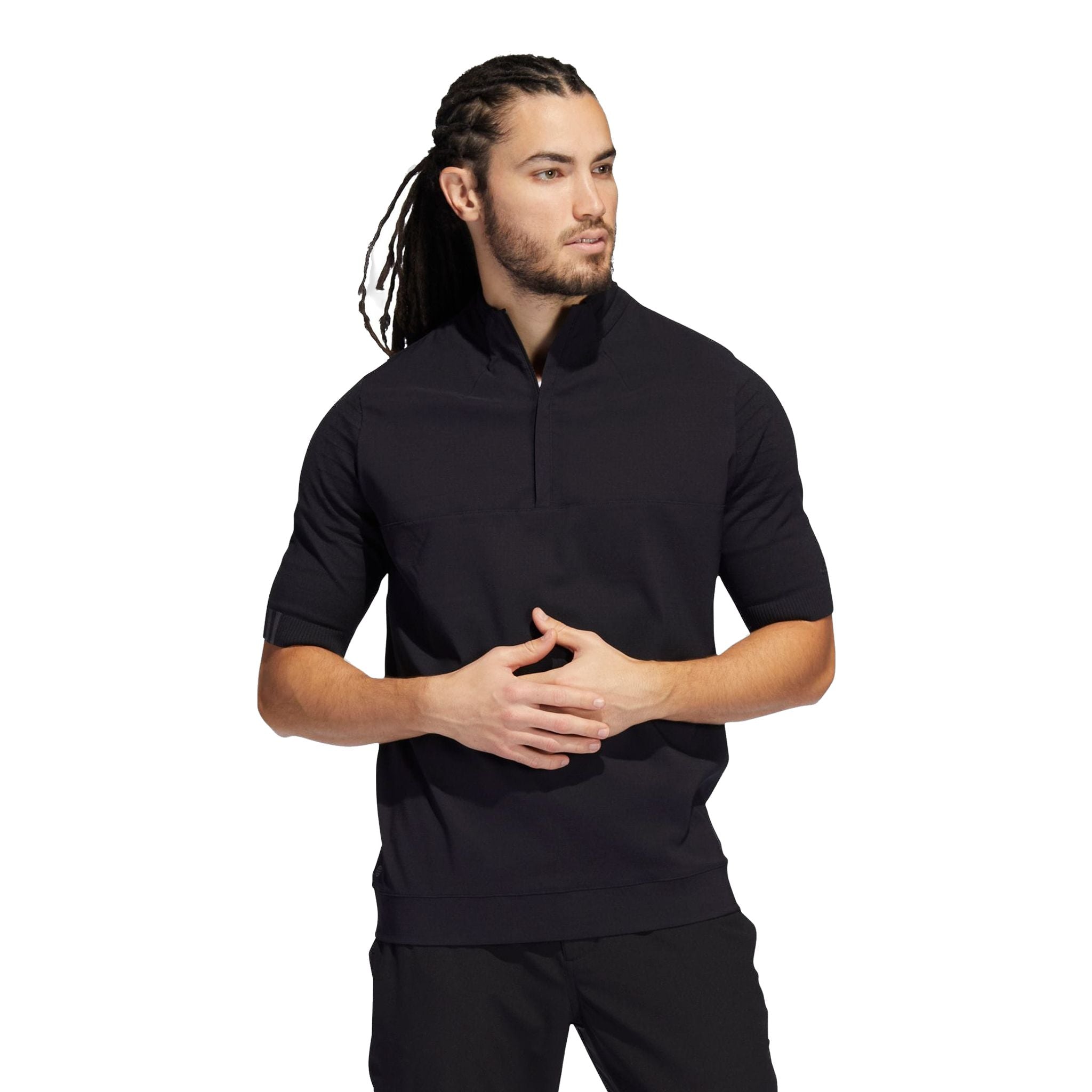 Felpa con zip a un quarto Adidas M Primeknit da uomo