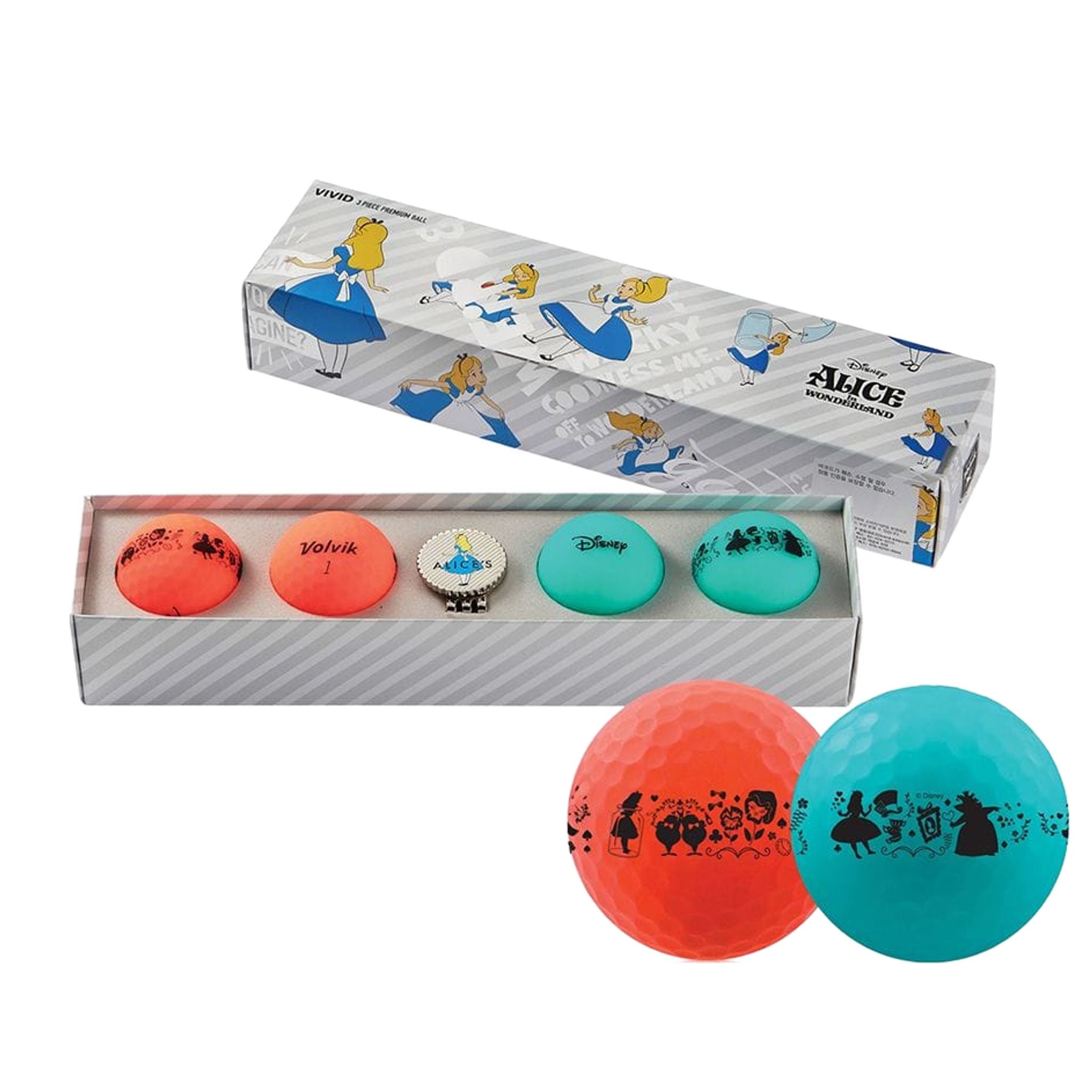 Palline da golf Volvik Disney Alice nel paese delle meraviglie