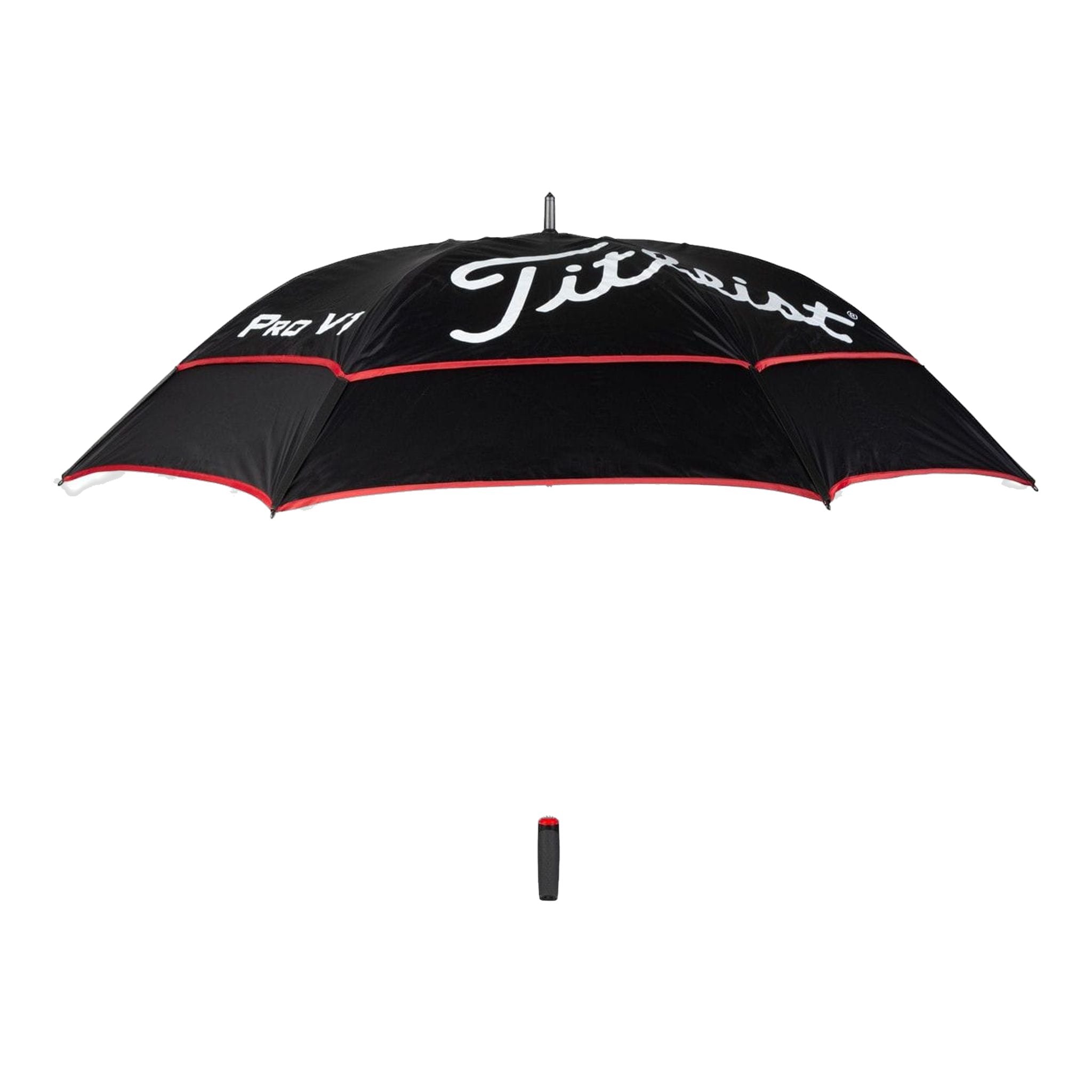 Titleist Tour Umbrella Doppio baldacchino Nero/Rosso