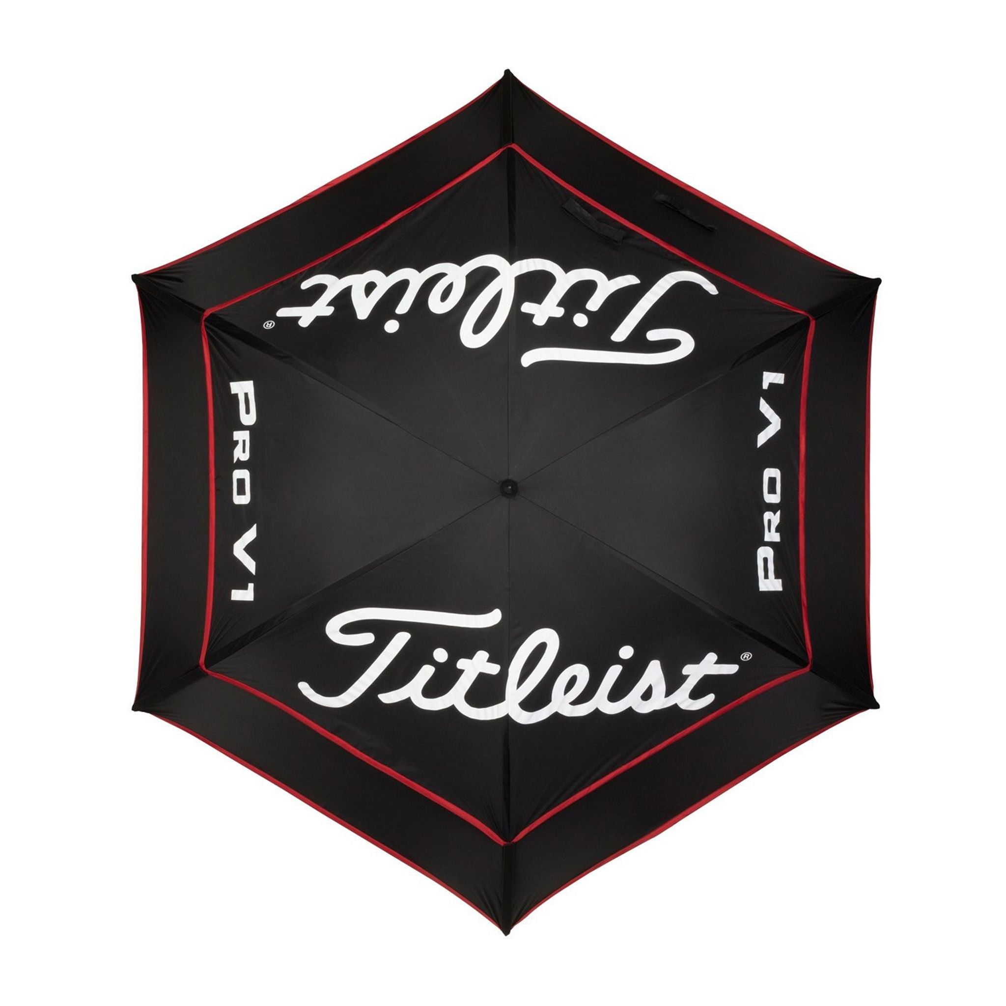 Titleist Tour Umbrella Doppio baldacchino Nero/Rosso