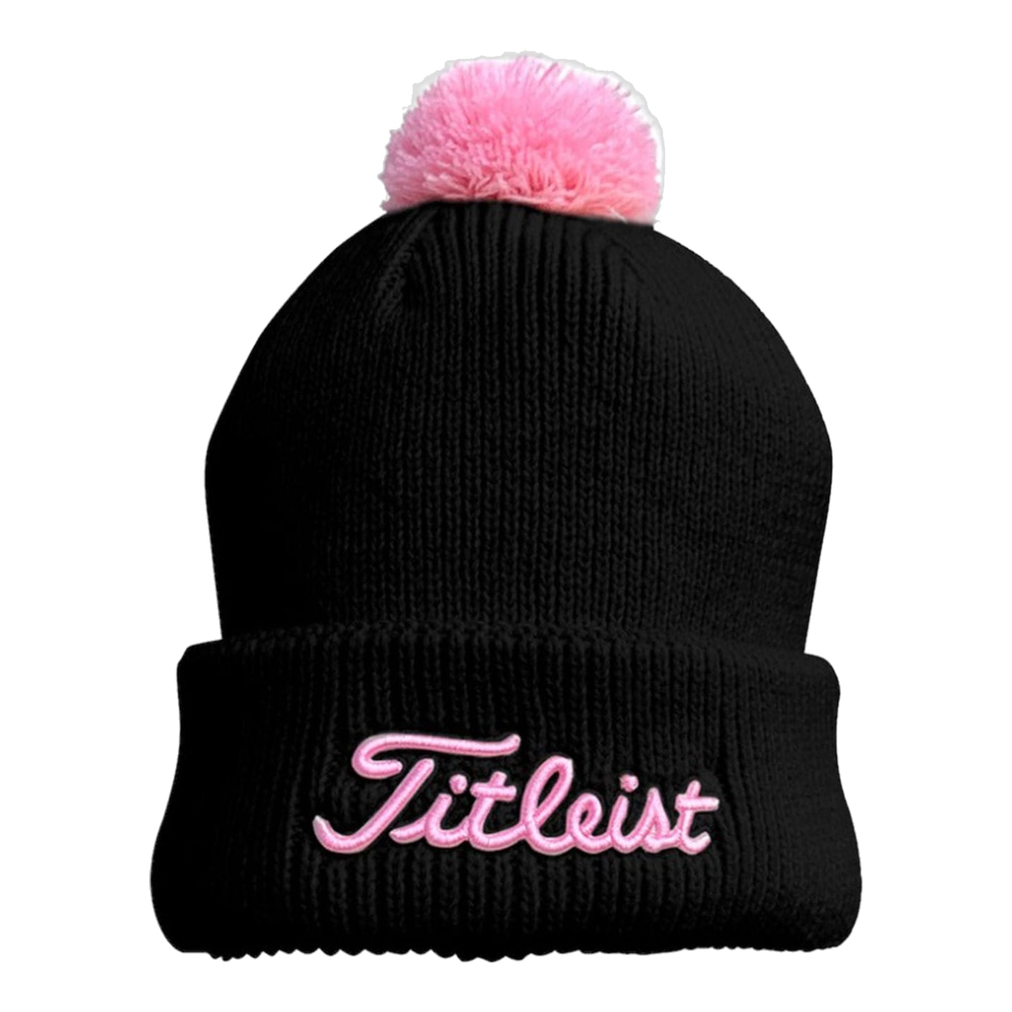 Titleist Beanie Pom Pom W Nero/Rosa Donna