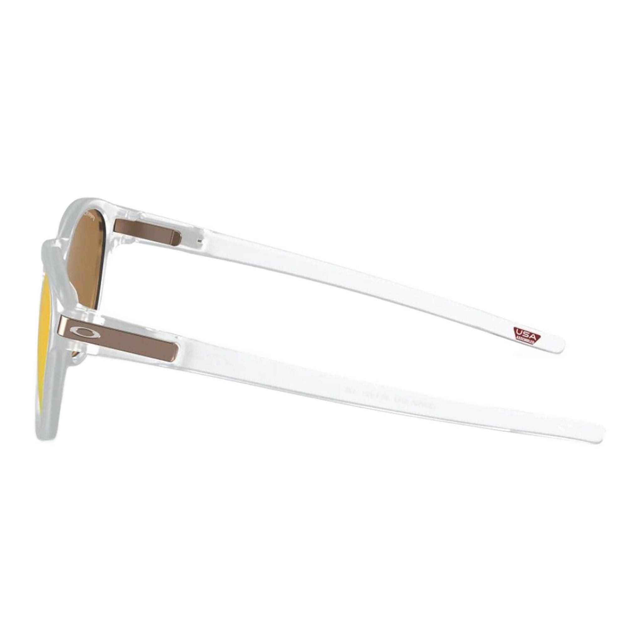 Oakley M Latch Matte Clear Prizm Rose Gold Polarized Uomo