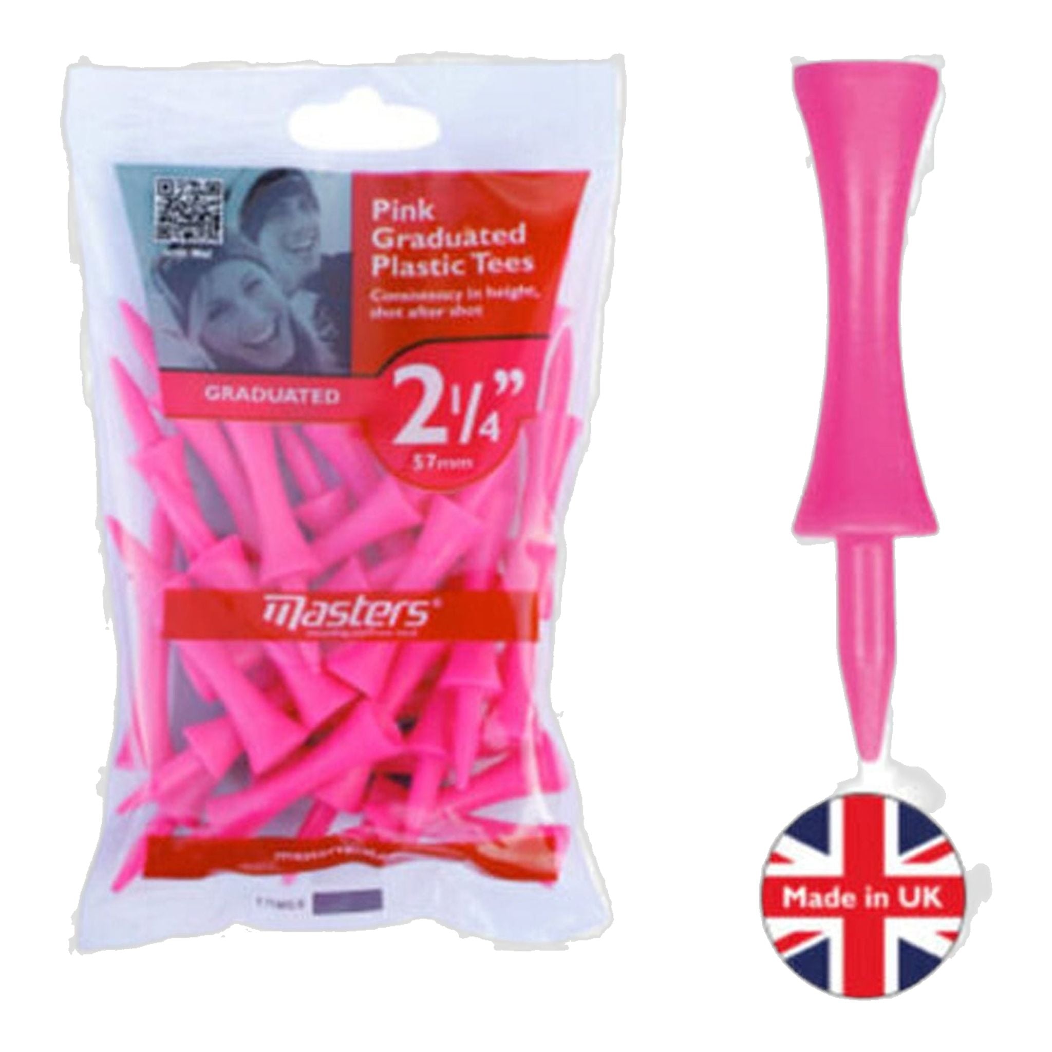 Masters Step Tees 2 1/4" 25 pezzi Rosa