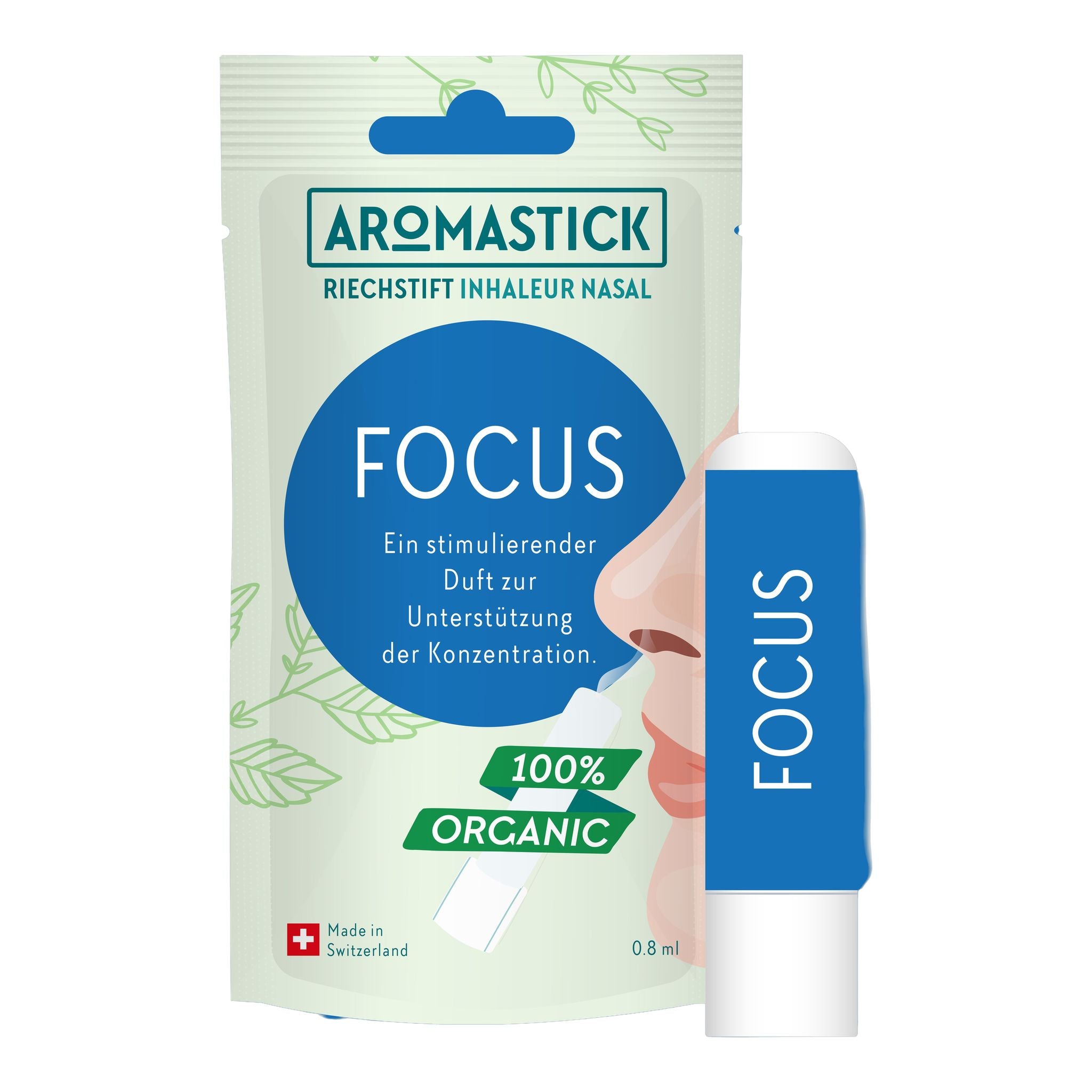 Aromastick BIO per la salute verde "FOCUS"