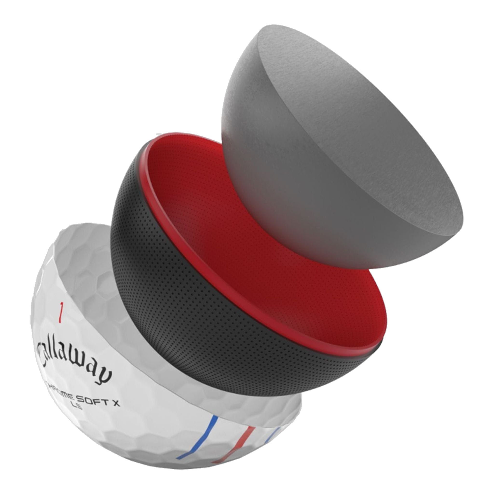 Callaway Chromesoft X LS Triple Track 2021 12 palline da golf bianche