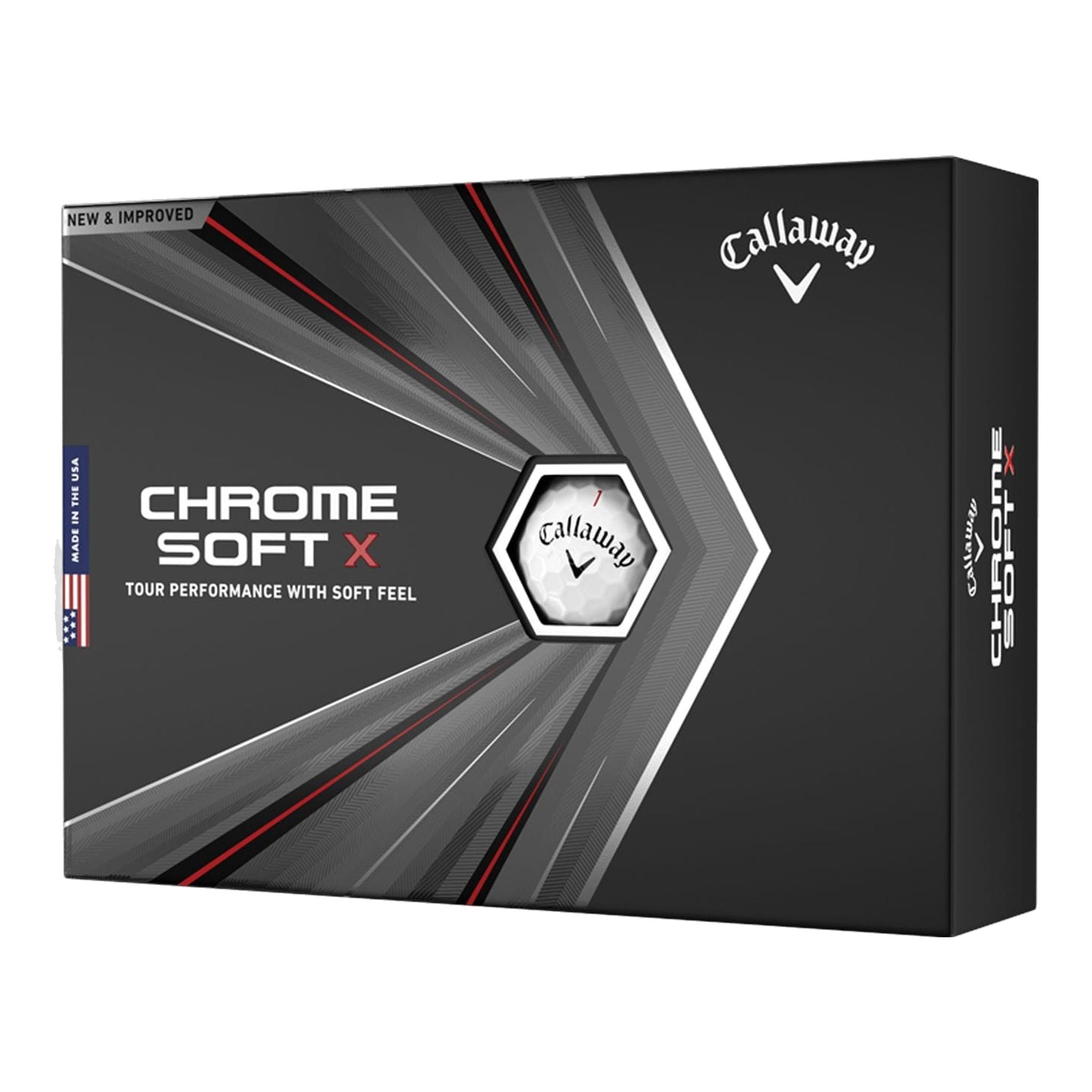 Callaway Chrome Soft X 2020 12 palline da golf bianche