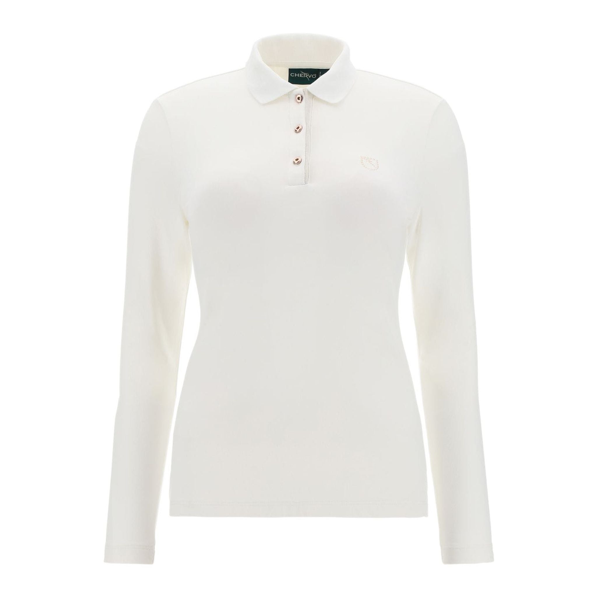 Chervo W Afraid LS Polo Ecru Donna